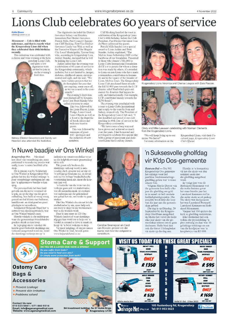 Krugersdorp News 4 November 2022 page 6