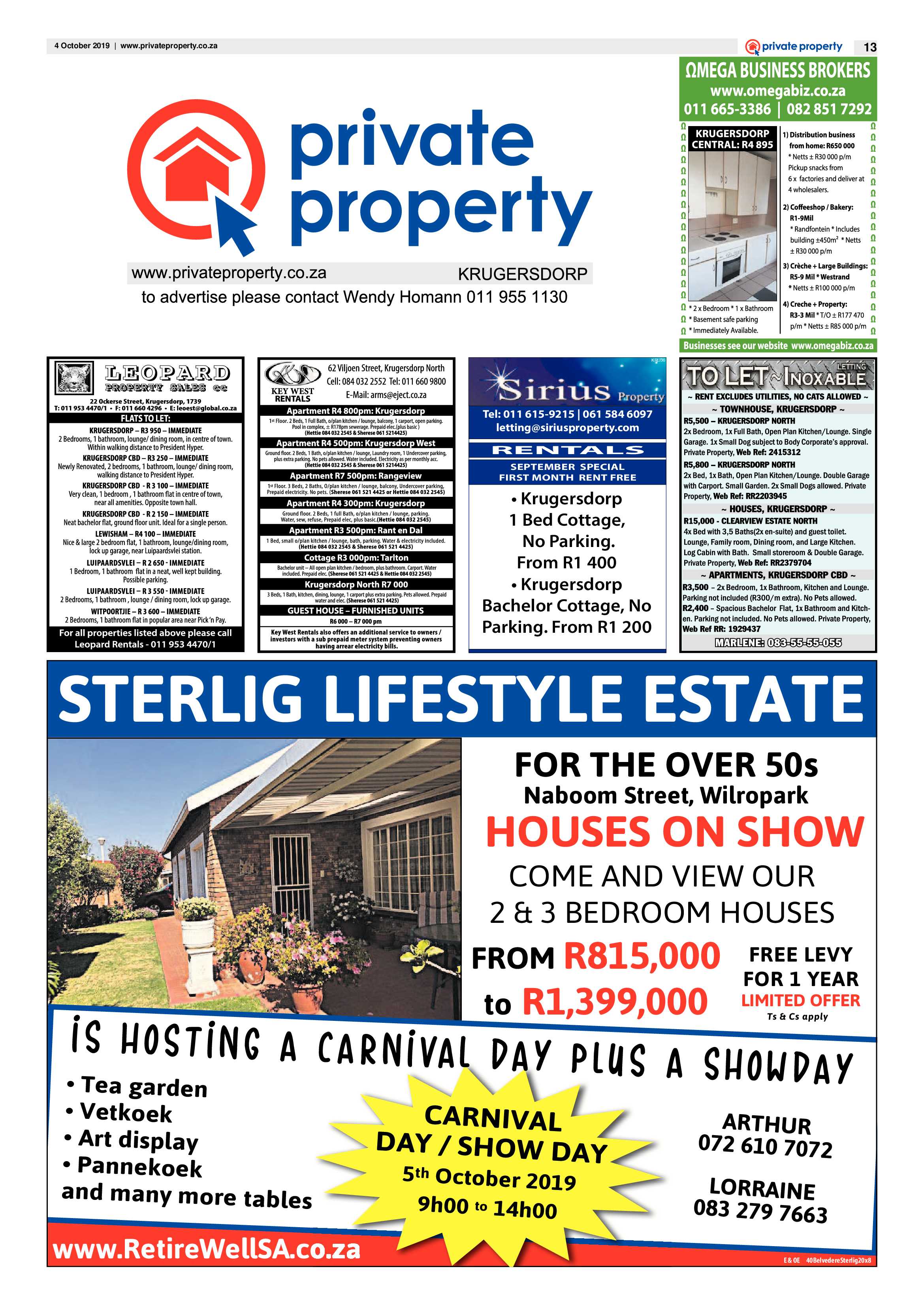Krugersdorp News 4 October 2019 page 13