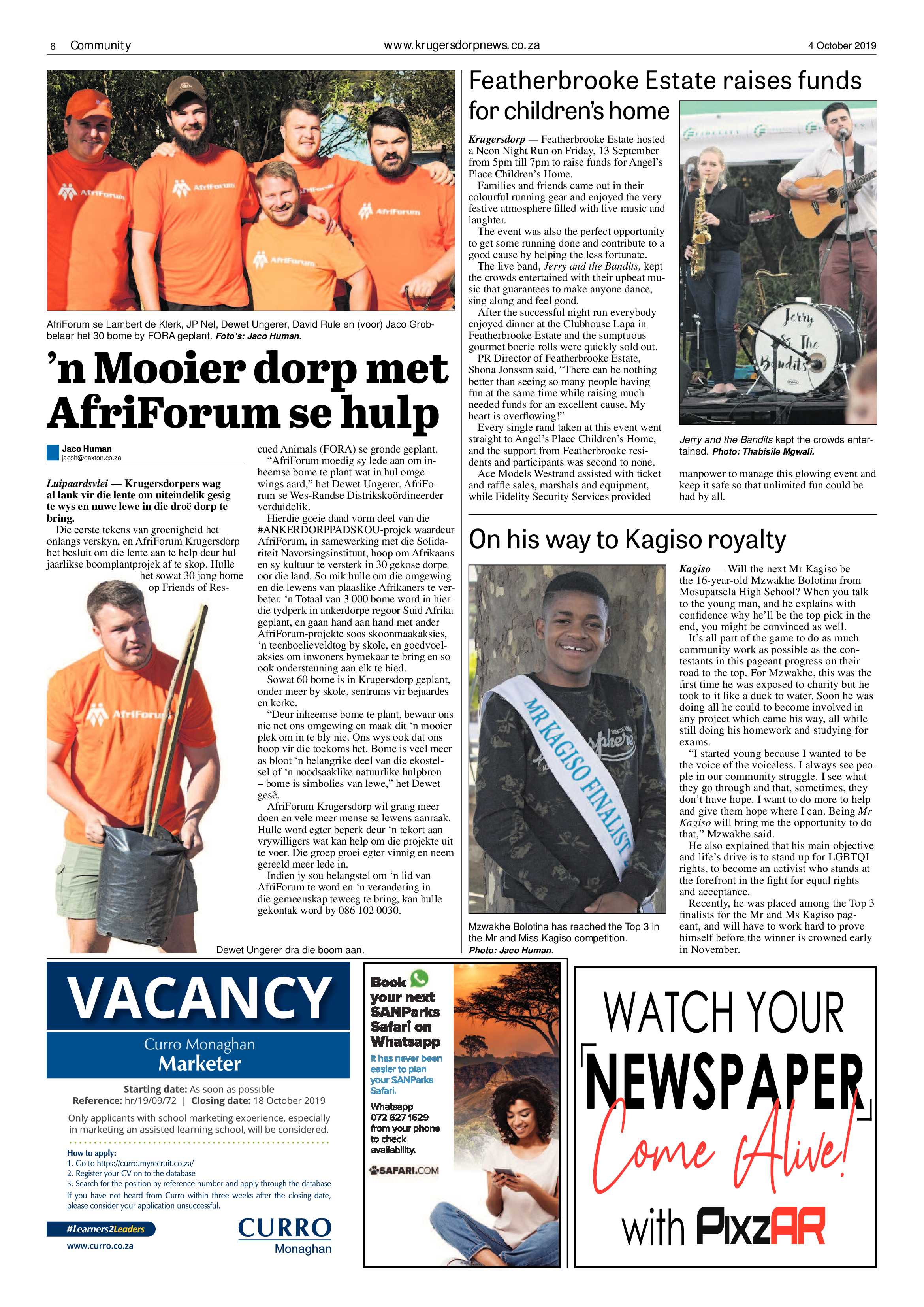 Krugersdorp News 4 October 2019 page 6