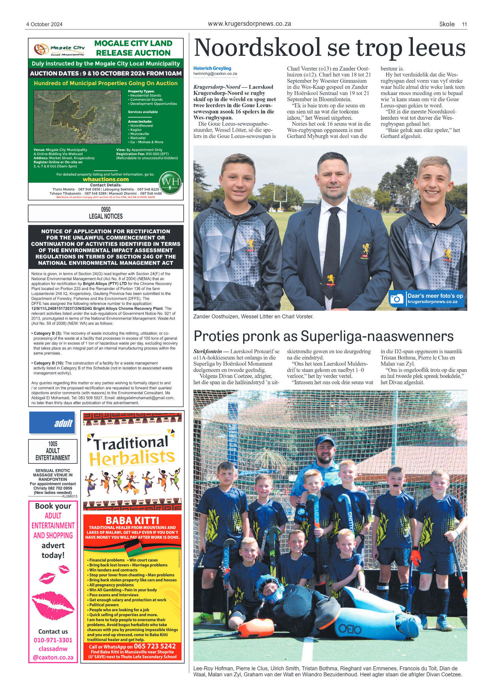 Krugersdorp News 4 October 2024 page 11