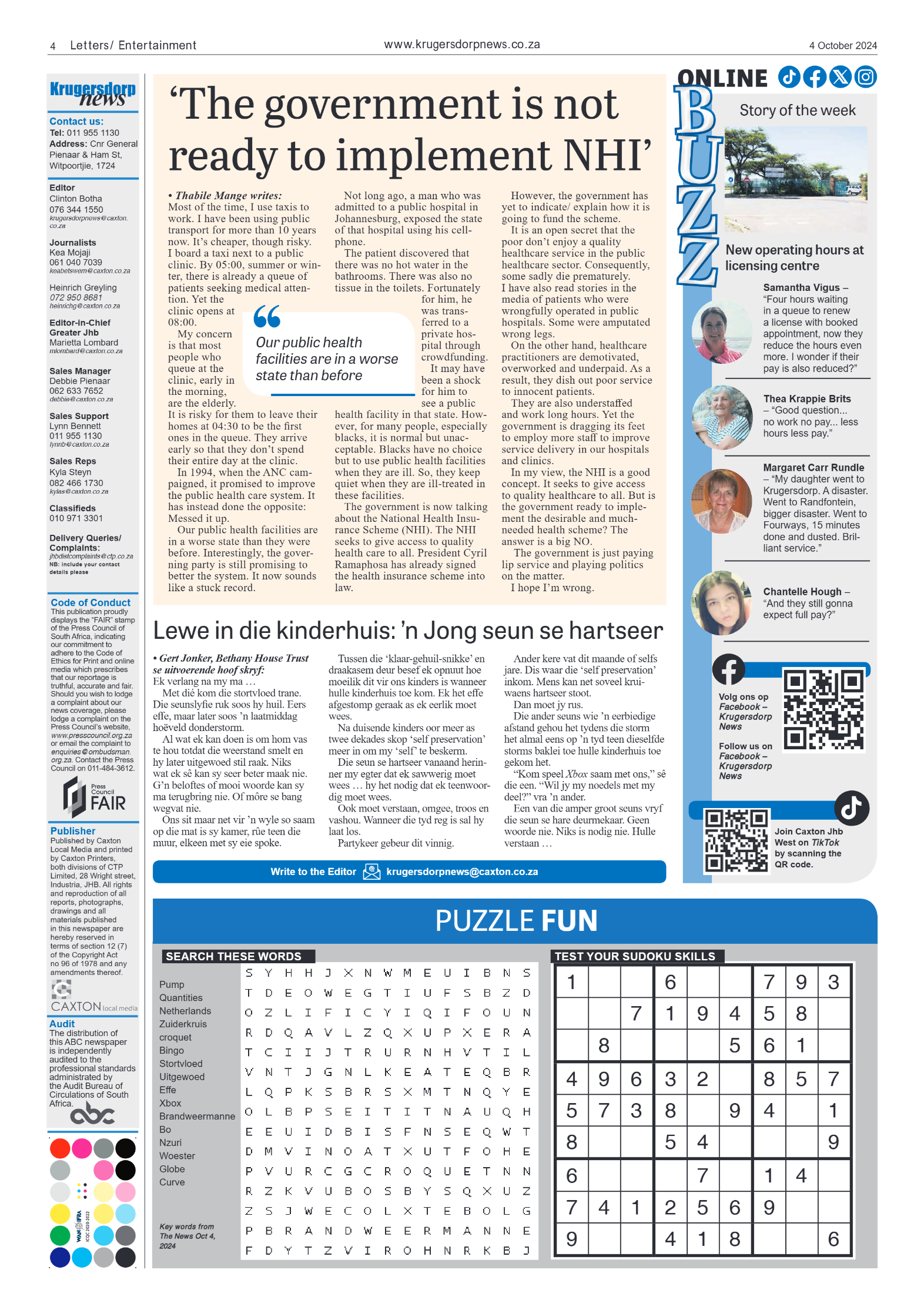 Krugersdorp News 4 October 2024 page 4