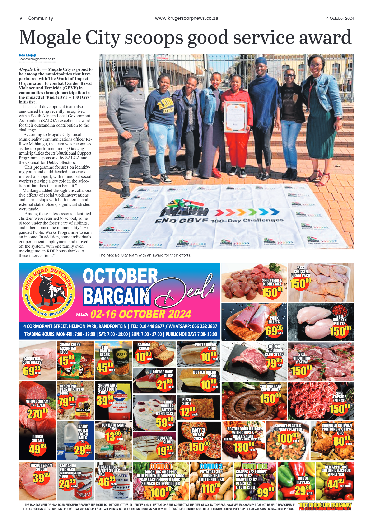 Krugersdorp News 4 October 2024 page 6