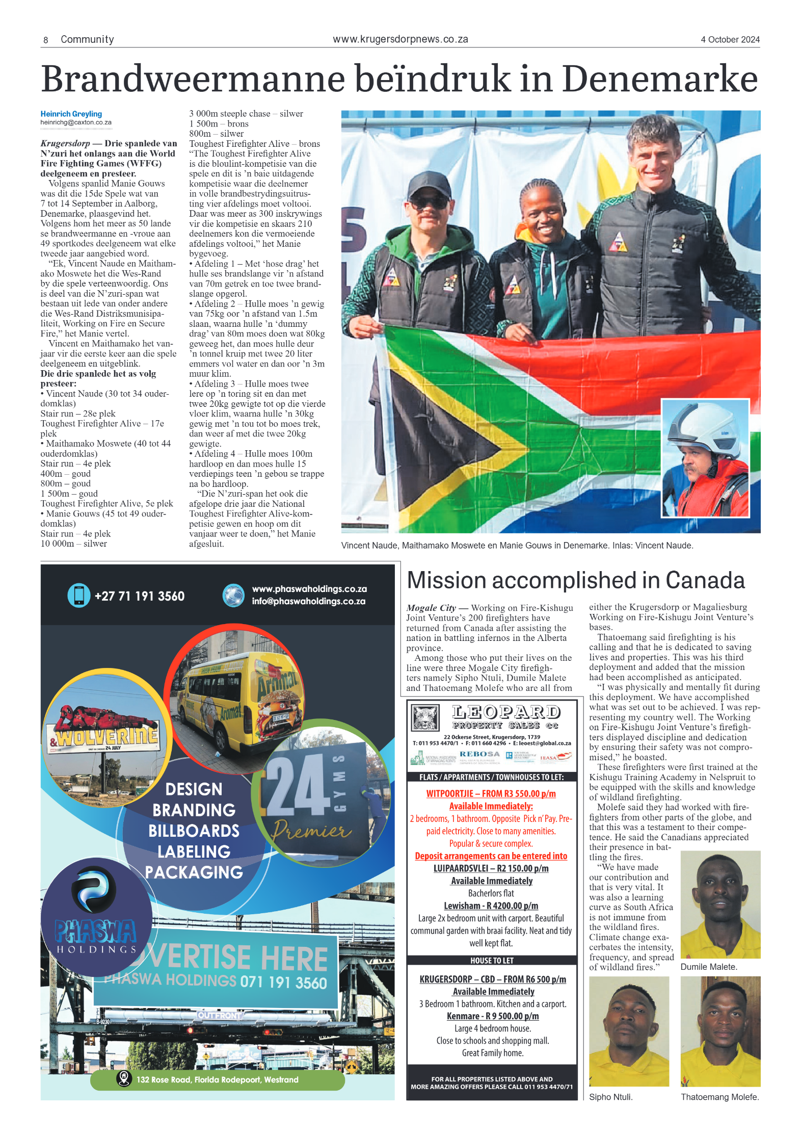 Krugersdorp News 4 October 2024 page 8