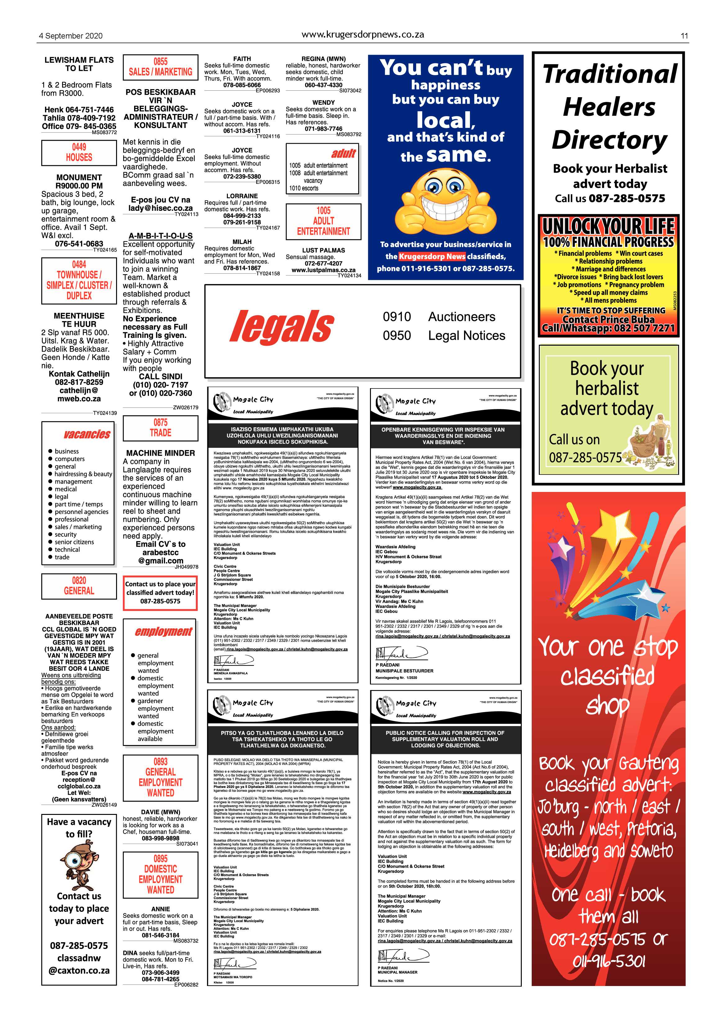 Krugersdorp News 4 September 2020 page 11