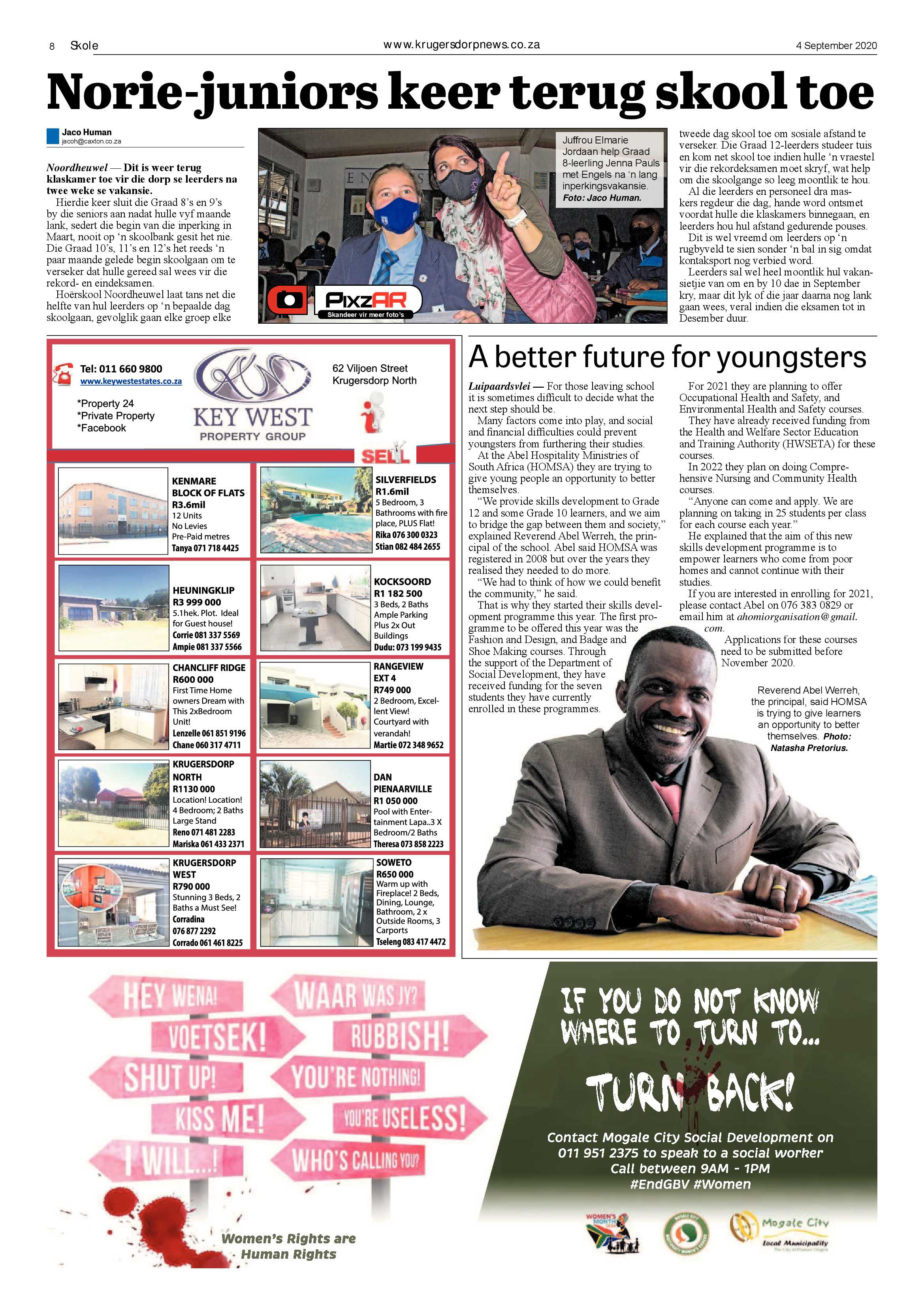 Krugersdorp News 4 September 2020 page 8