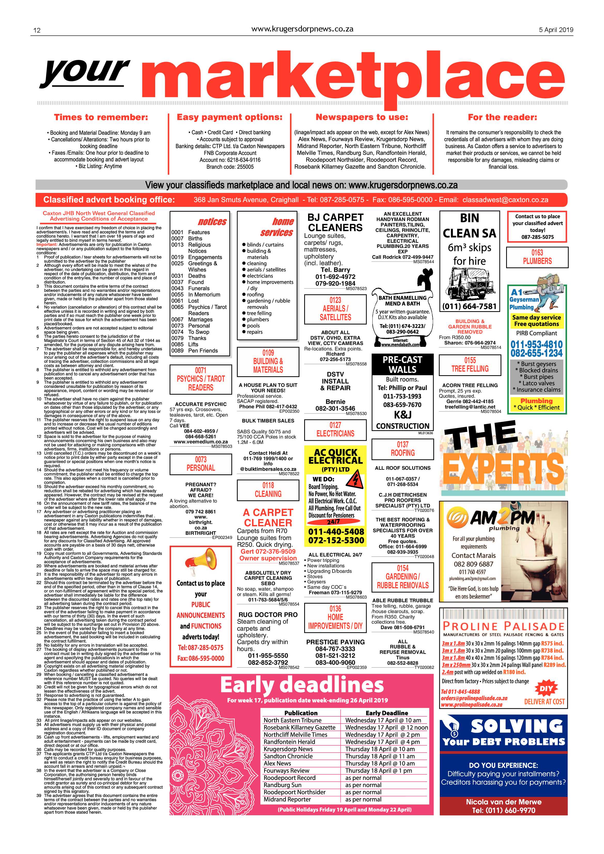 Krugersdorp News 5 April 2019 page 12