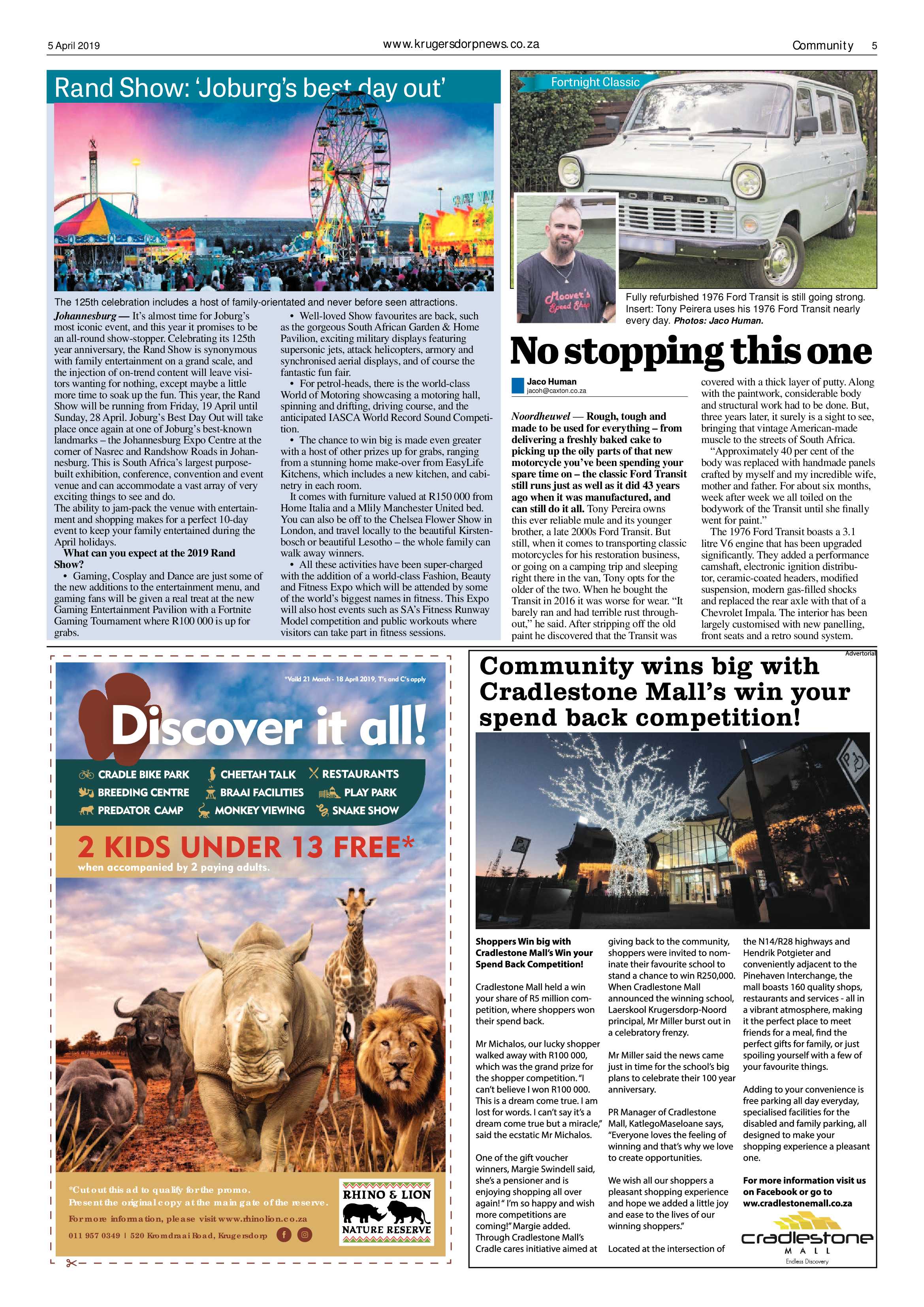 Krugersdorp News 5 April 2019 page 5