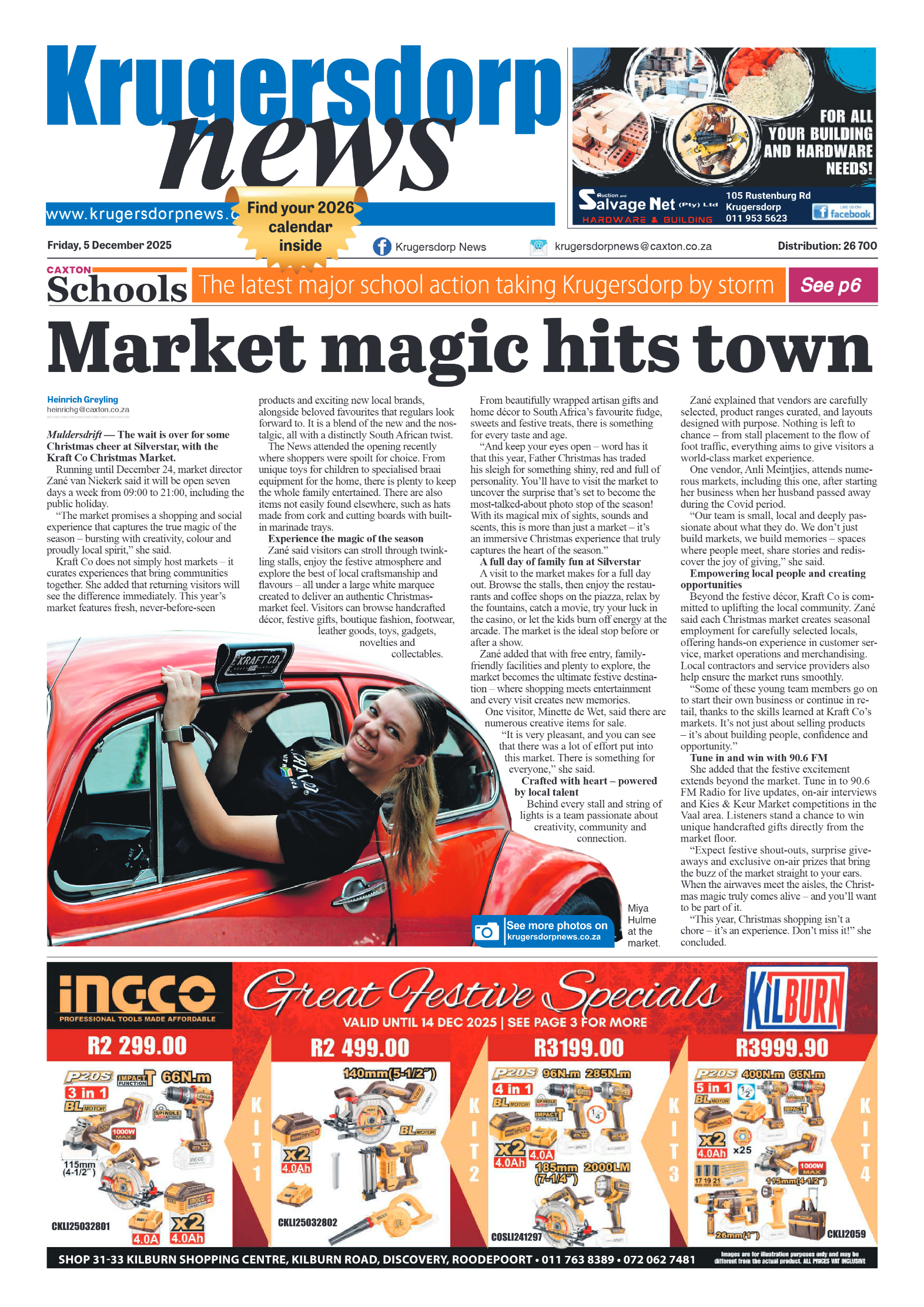 Krugersdorp News 5 December 2025 page 1