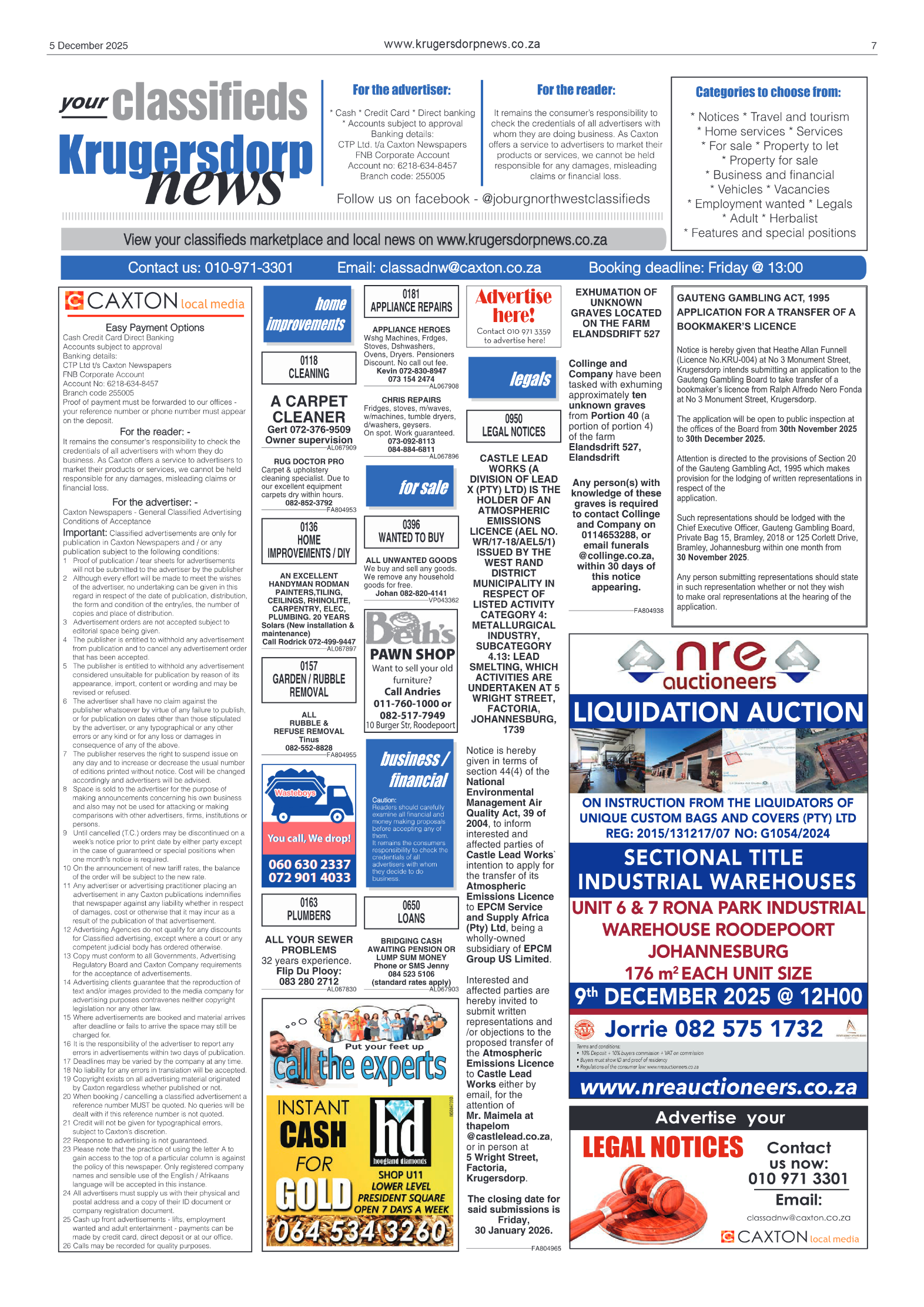 Krugersdorp News 5 December 2025 page 7