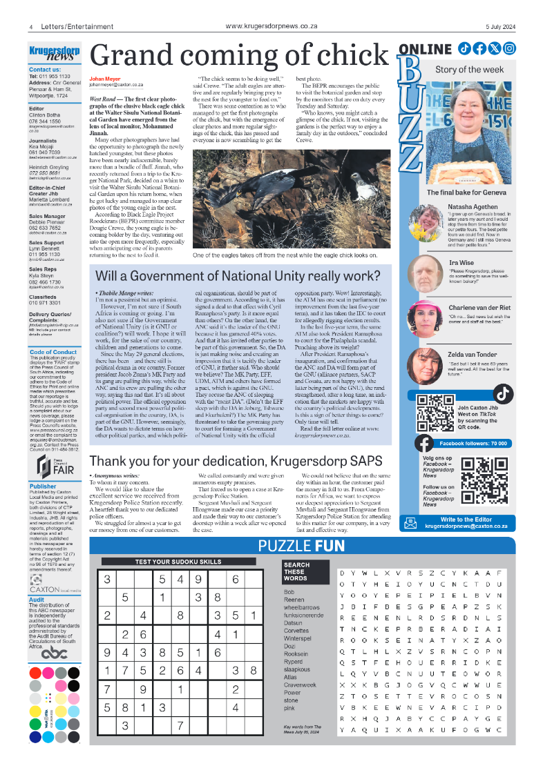 Krugersdorp News 5 July 2024 page 4