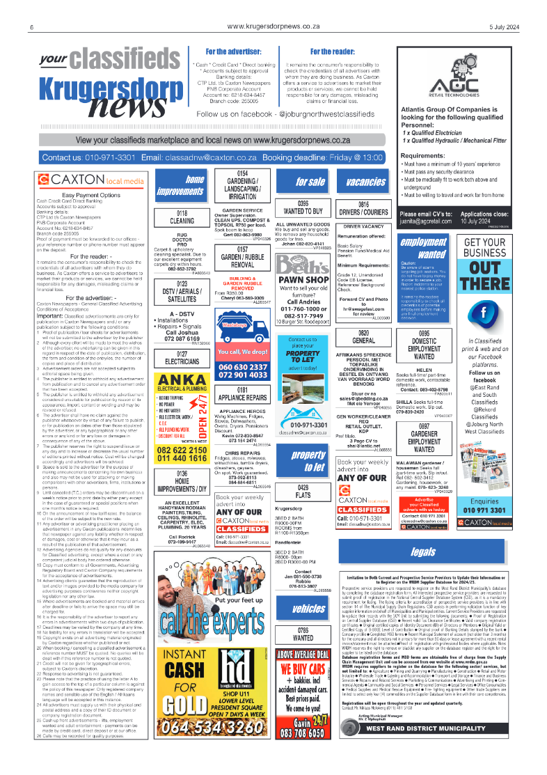 Krugersdorp News 5 July 2024 page 6