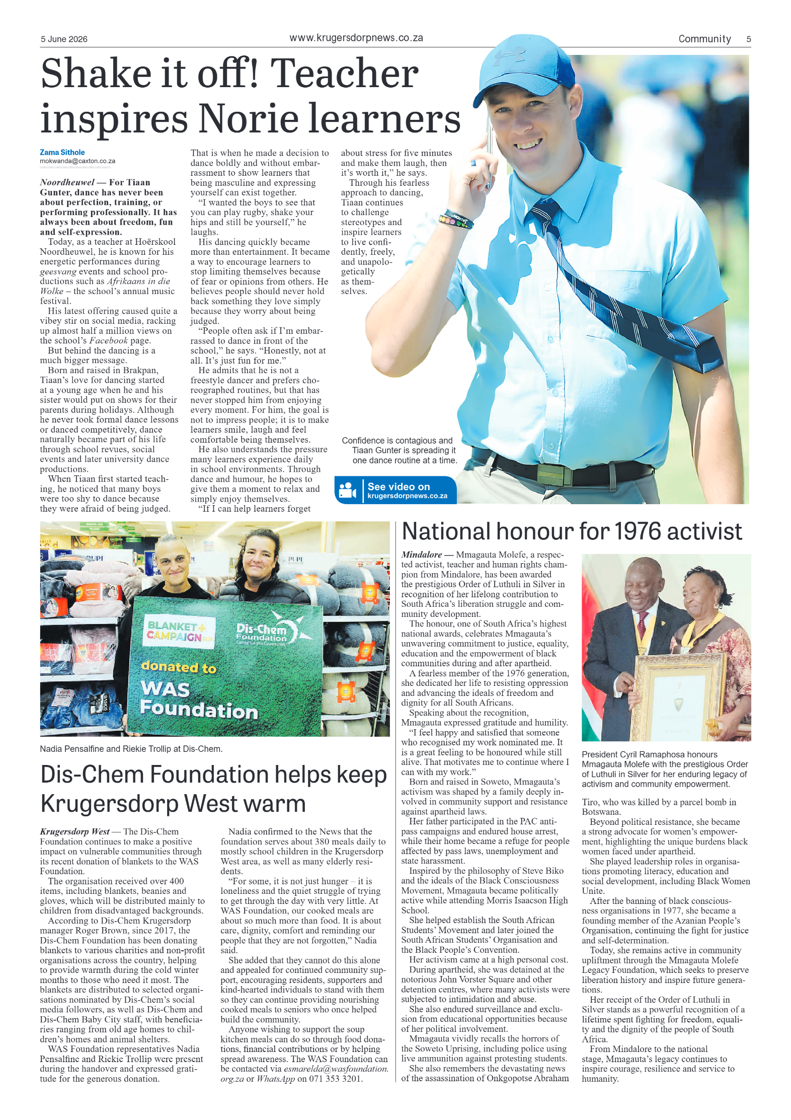 Krugersdorp News 5 June 2026 page 5