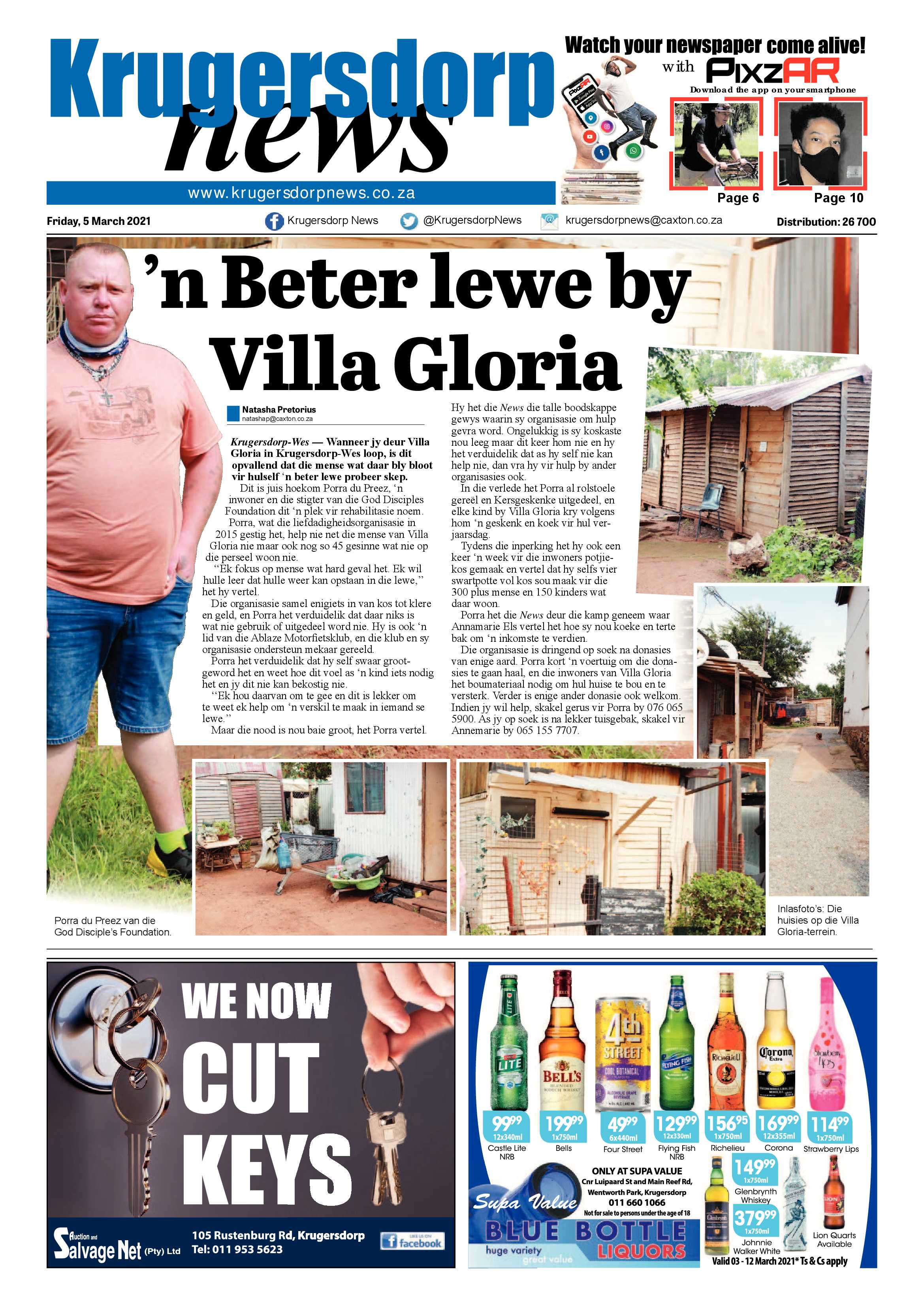 Krugersdorp News 5 March 2021 page 1