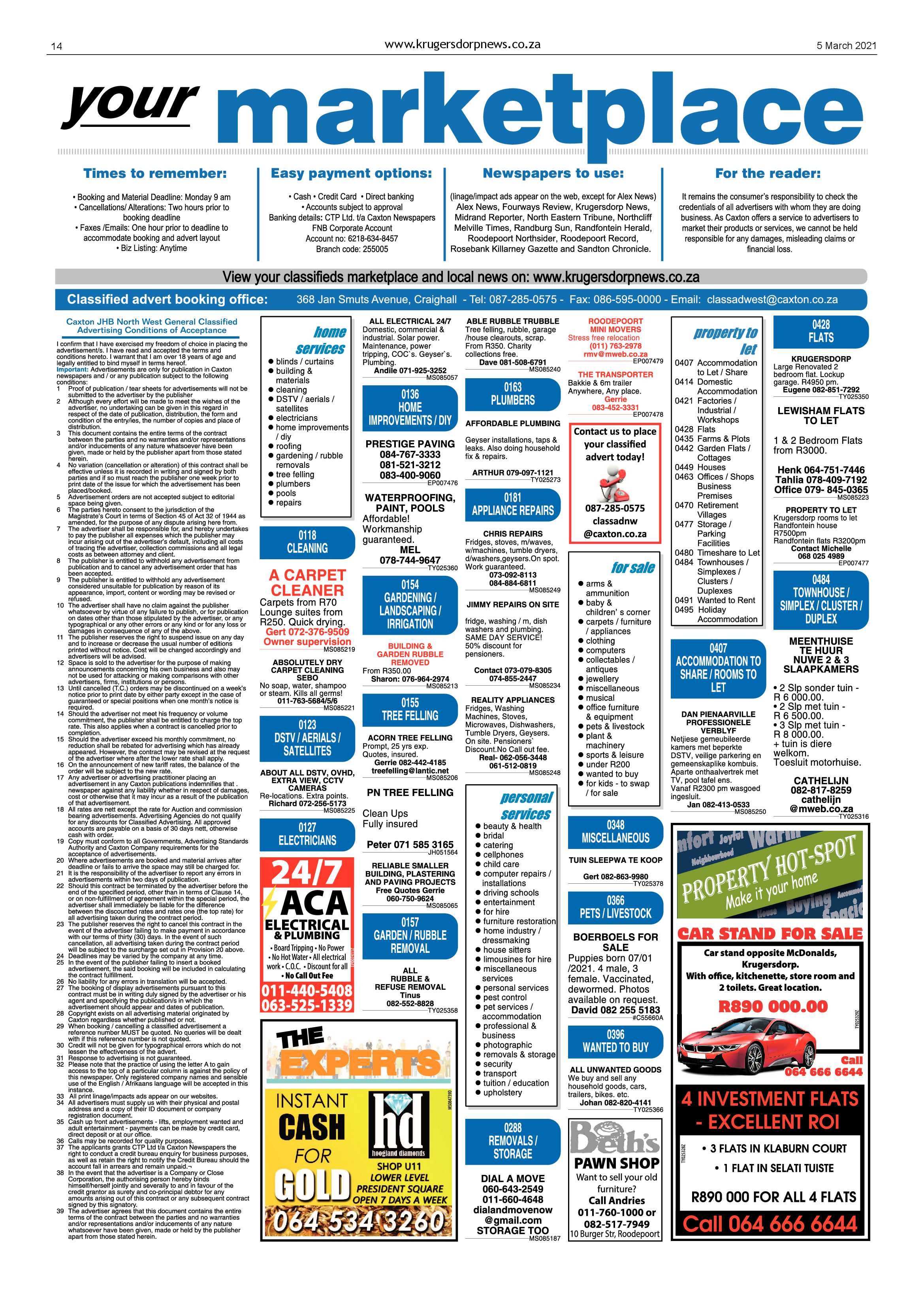 Krugersdorp News 5 March 2021 page 14