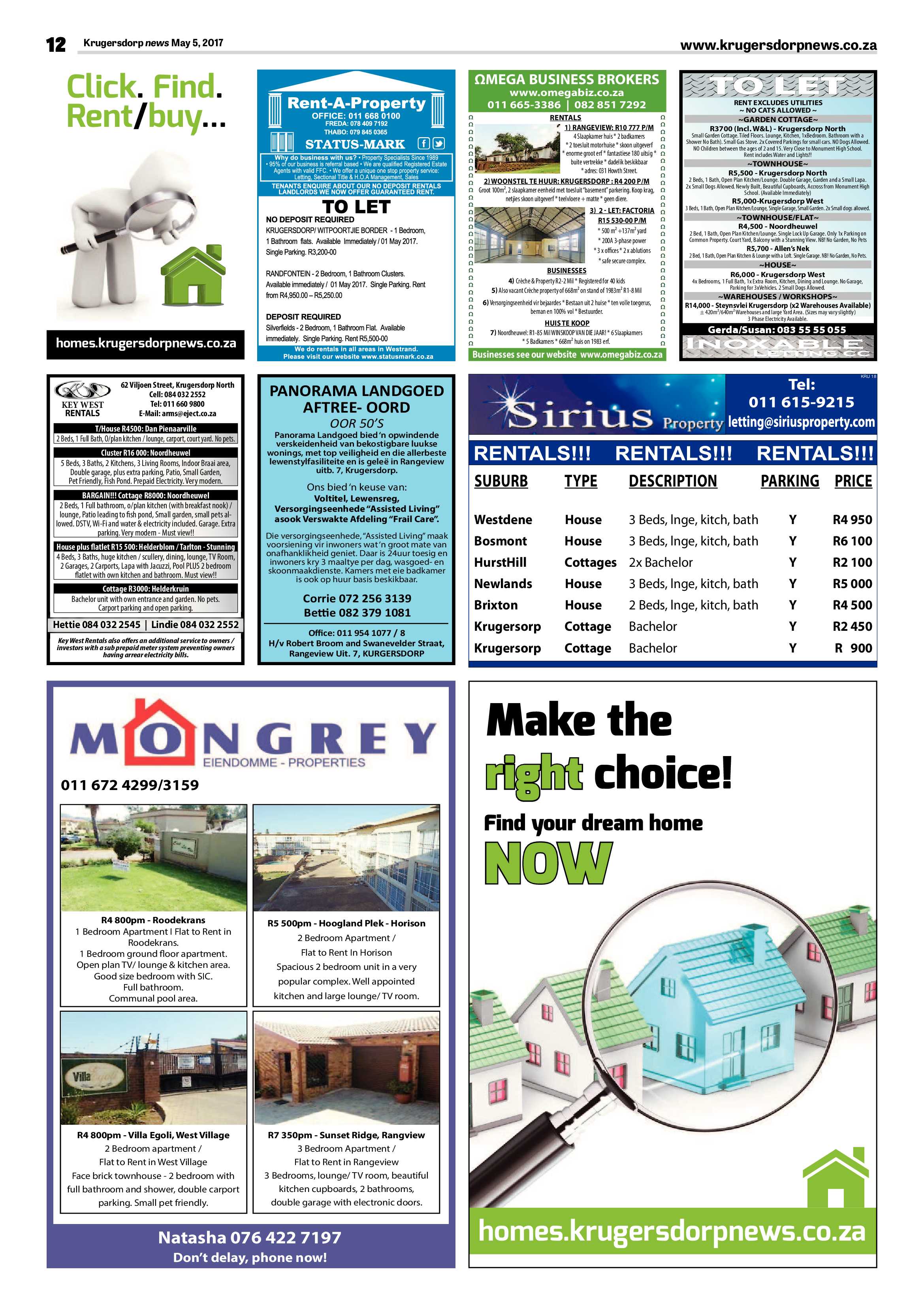 Krugerdorp News 5 May 2017 page 12