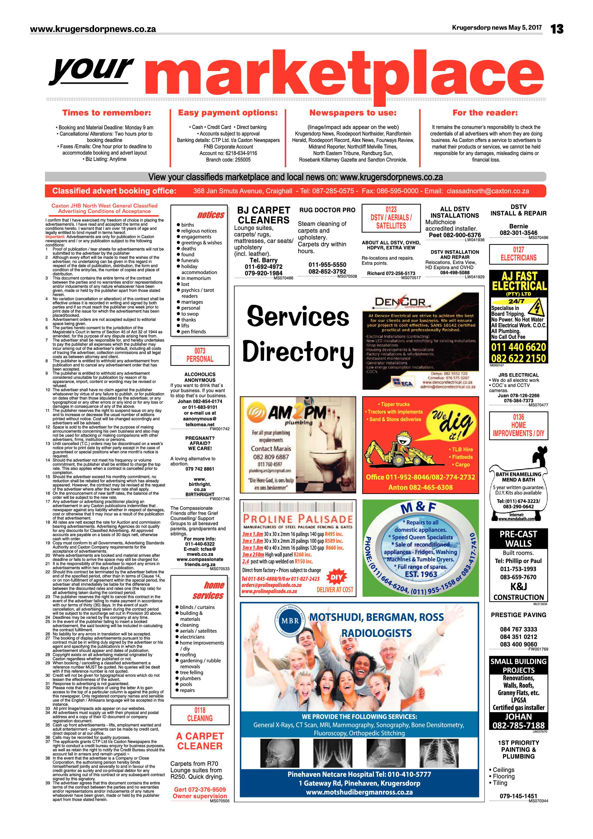 Krugerdorp News 5 May 2017 page 13