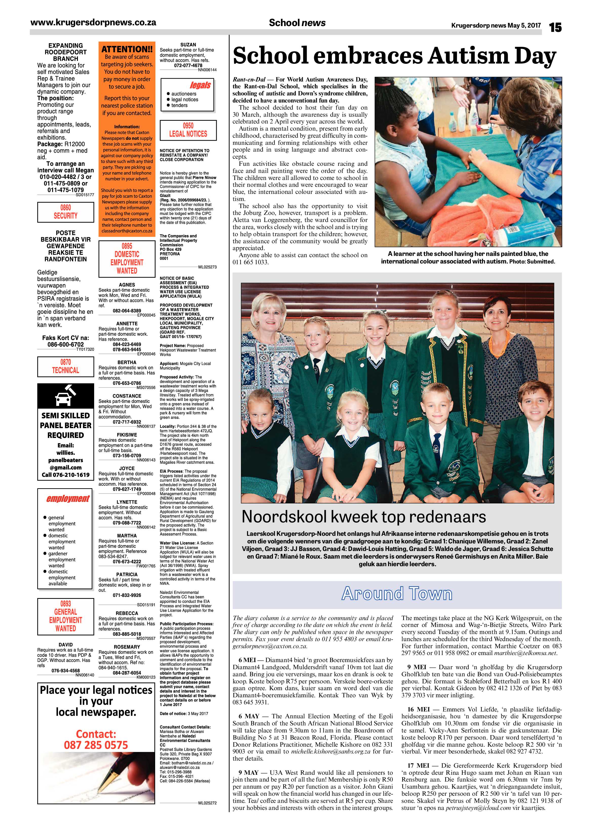 Krugerdorp News 5 May 2017 page 15
