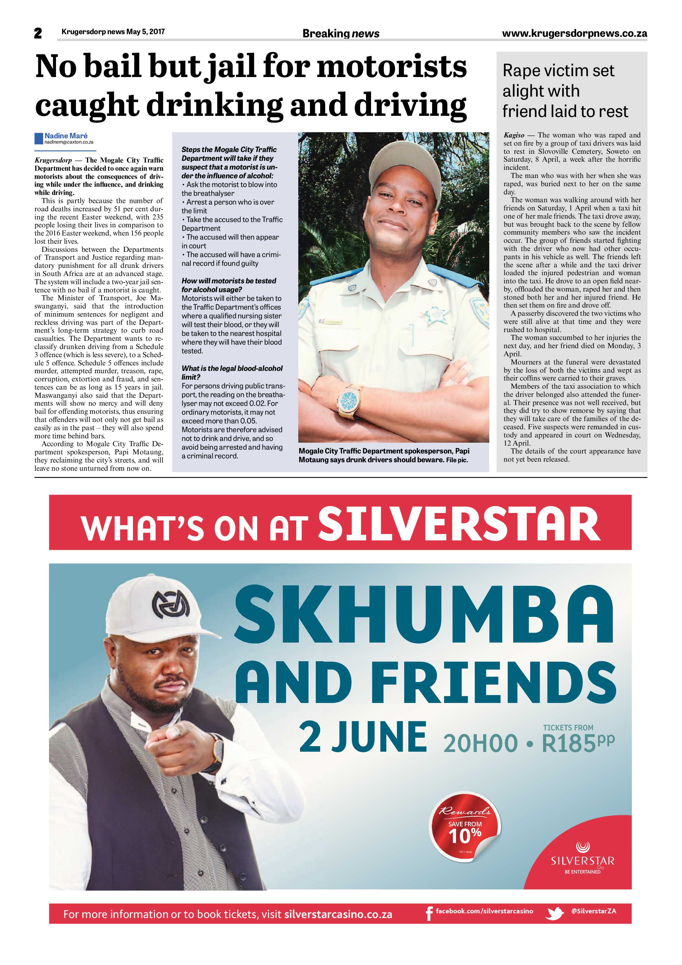 Krugerdorp News 5 May 2017 page 2
