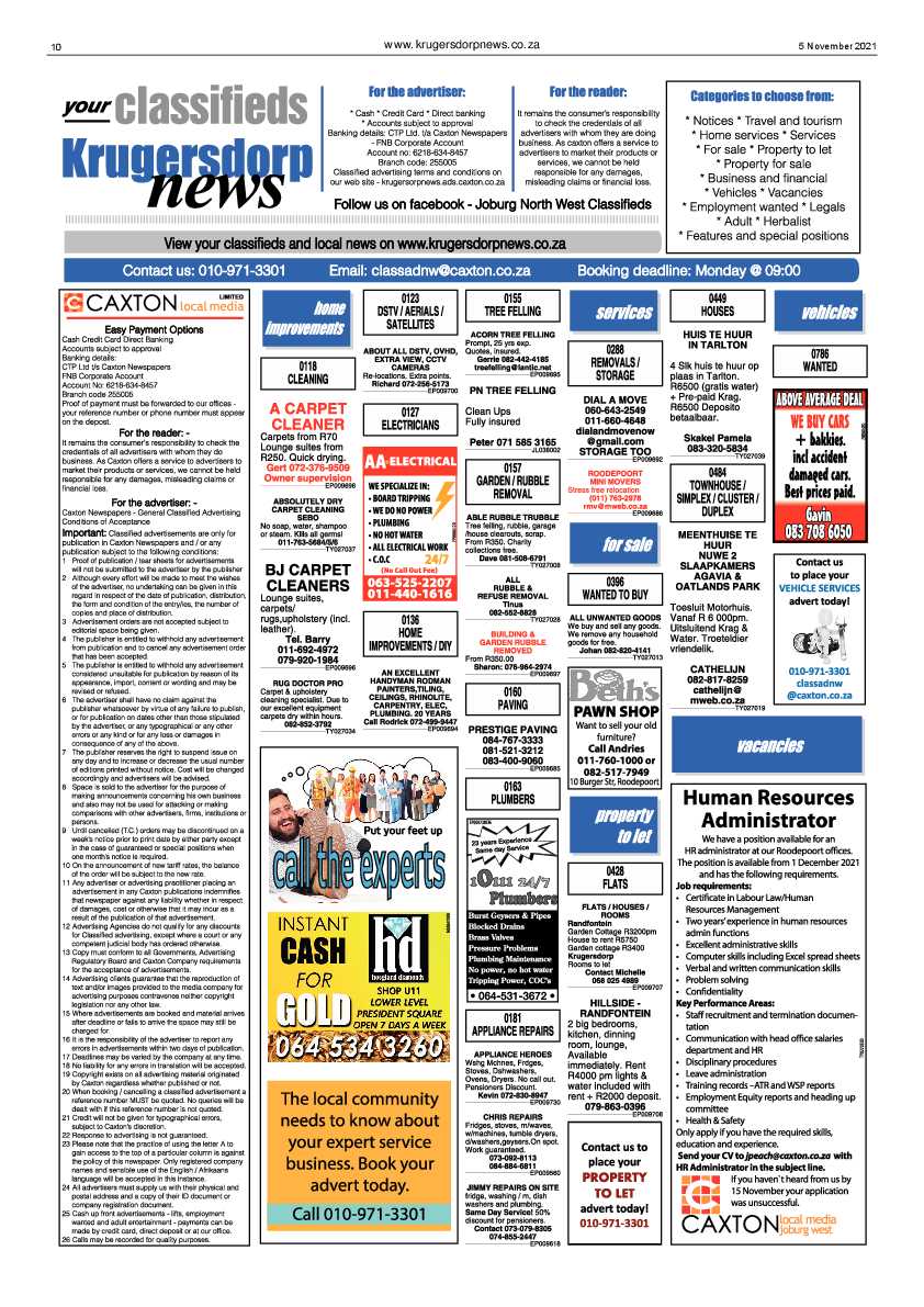 Krugersdorp News 5 November 2021 page 10