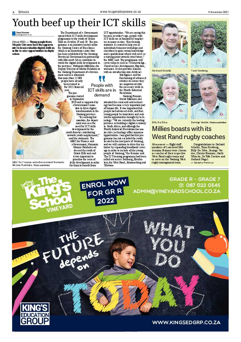 Krugersdorp News 5 November 2021 page 6
