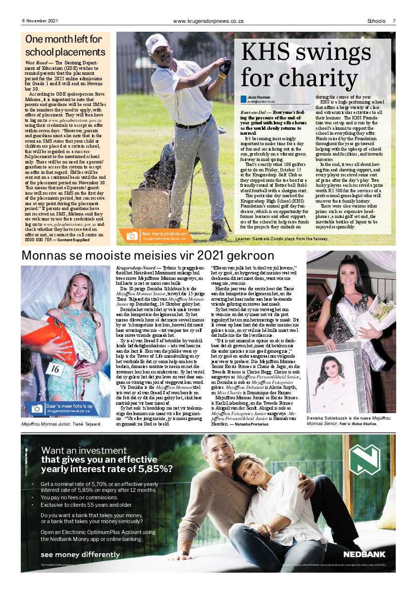 Krugersdorp News 5 November 2021 page 7