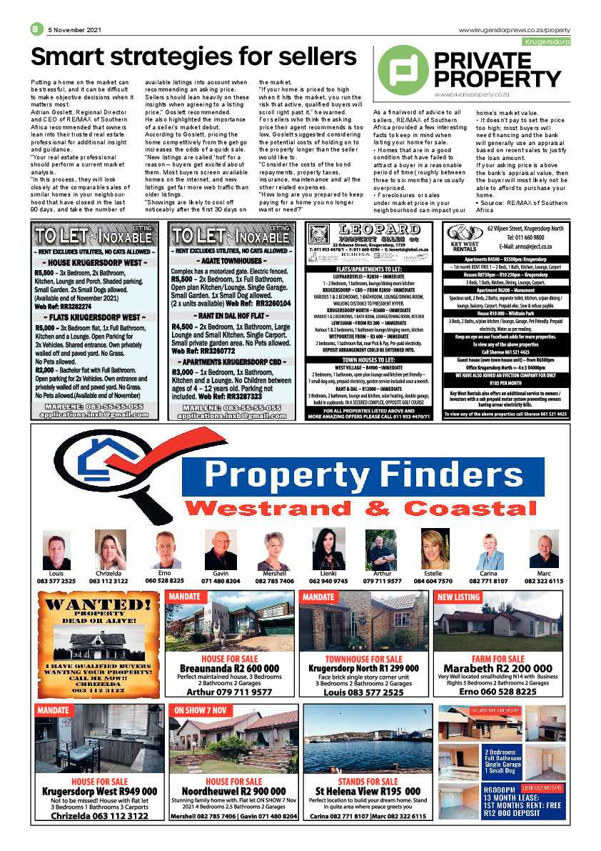 Krugersdorp News 5 November 2021 page 8