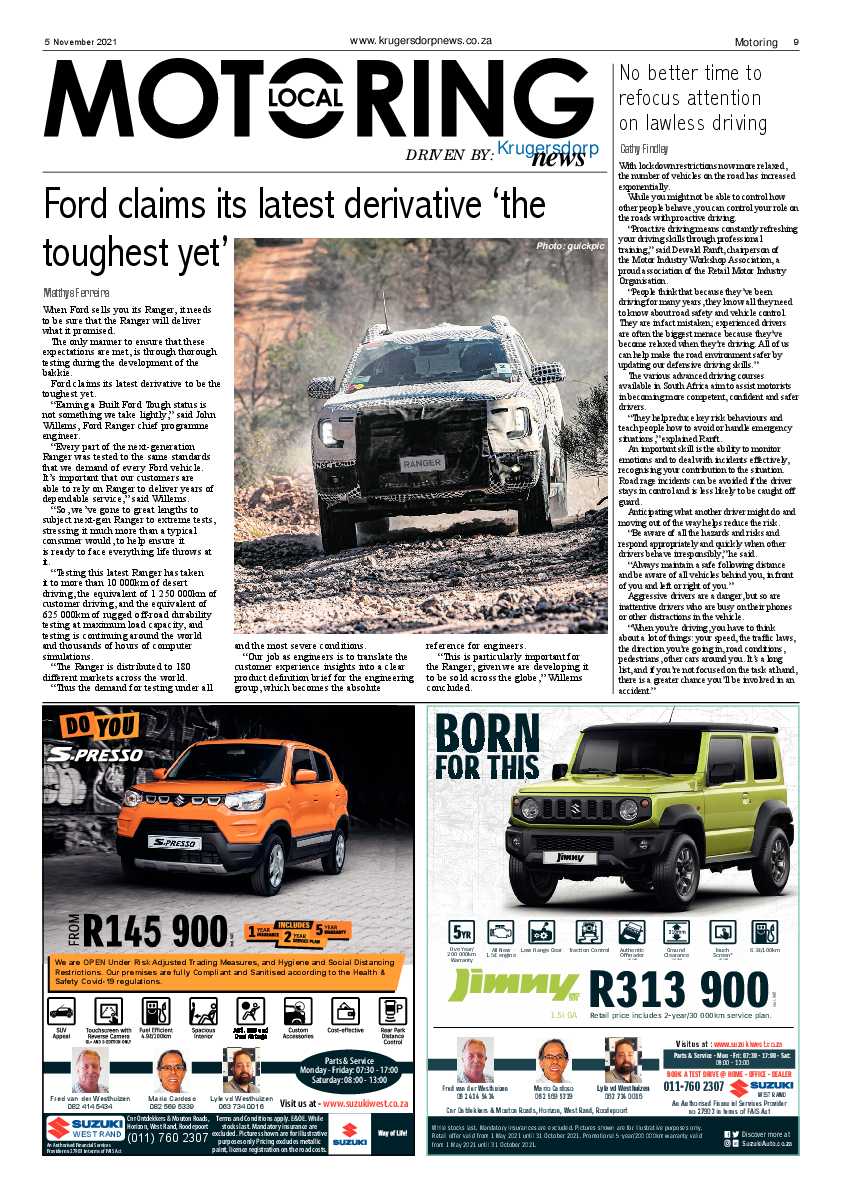 Krugersdorp News 5 November 2021 page 9