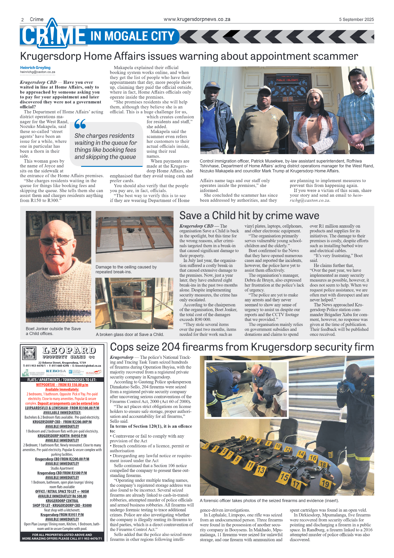 Krugersdorp News 5 September 2025 page 2