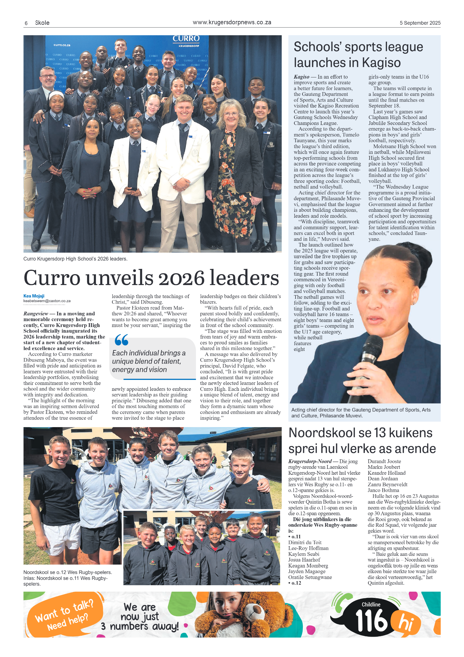 Krugersdorp News 5 September 2025 page 6