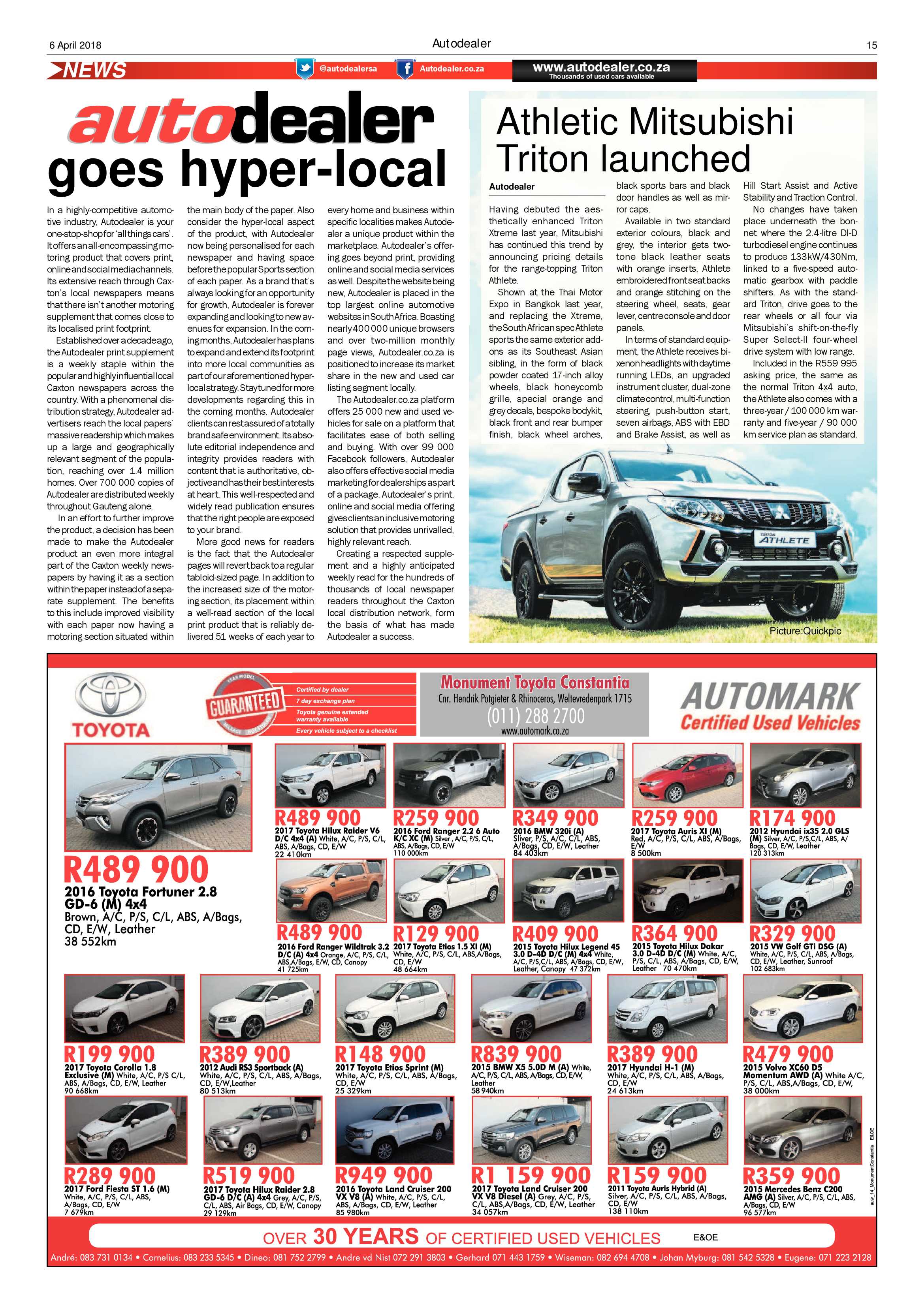 Krugersdorp News 6 April 2018 page 15