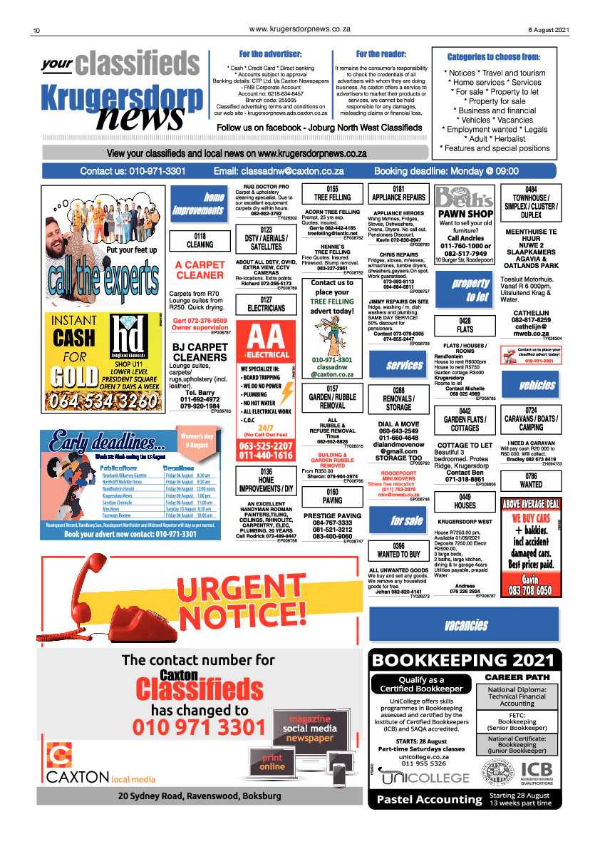 Krugersdorp News 6 August 2021 page 10