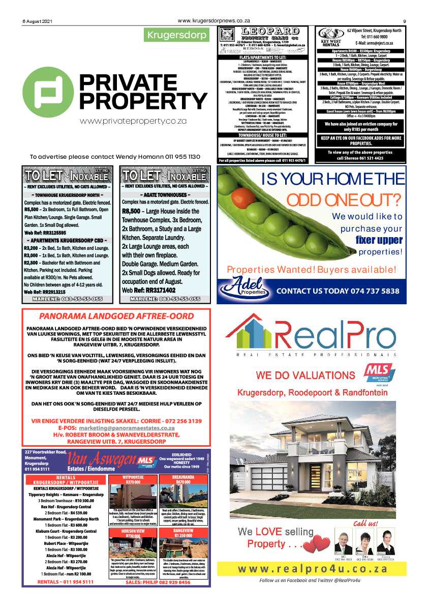 Krugersdorp News 6 August 2021 page 9