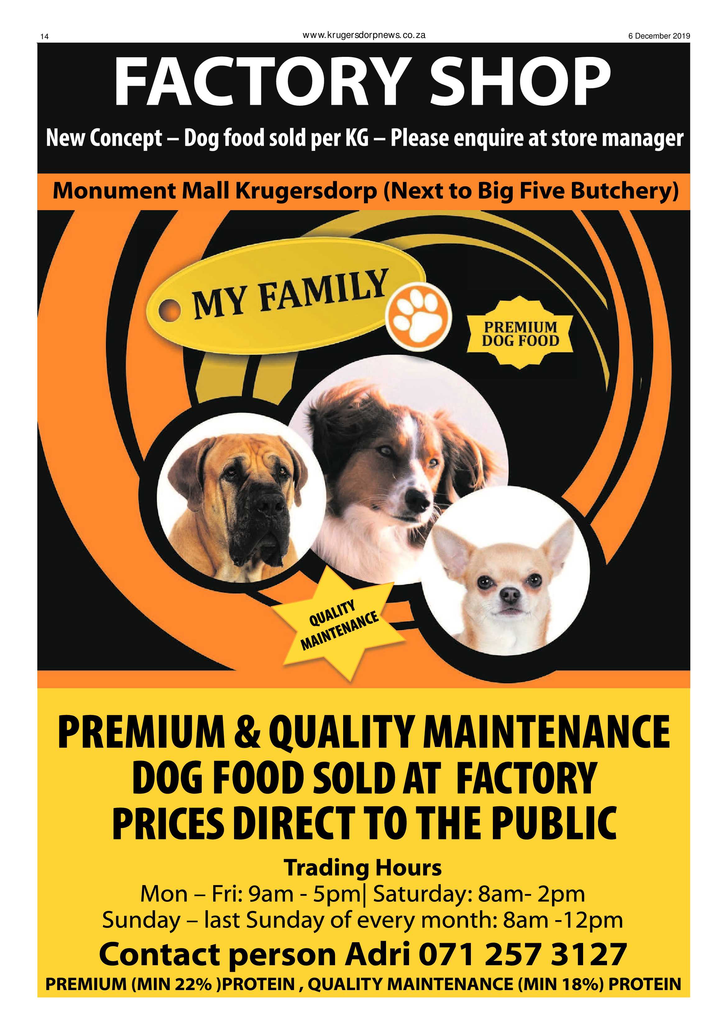 Krugersdorp News 6 December 2019 page 14