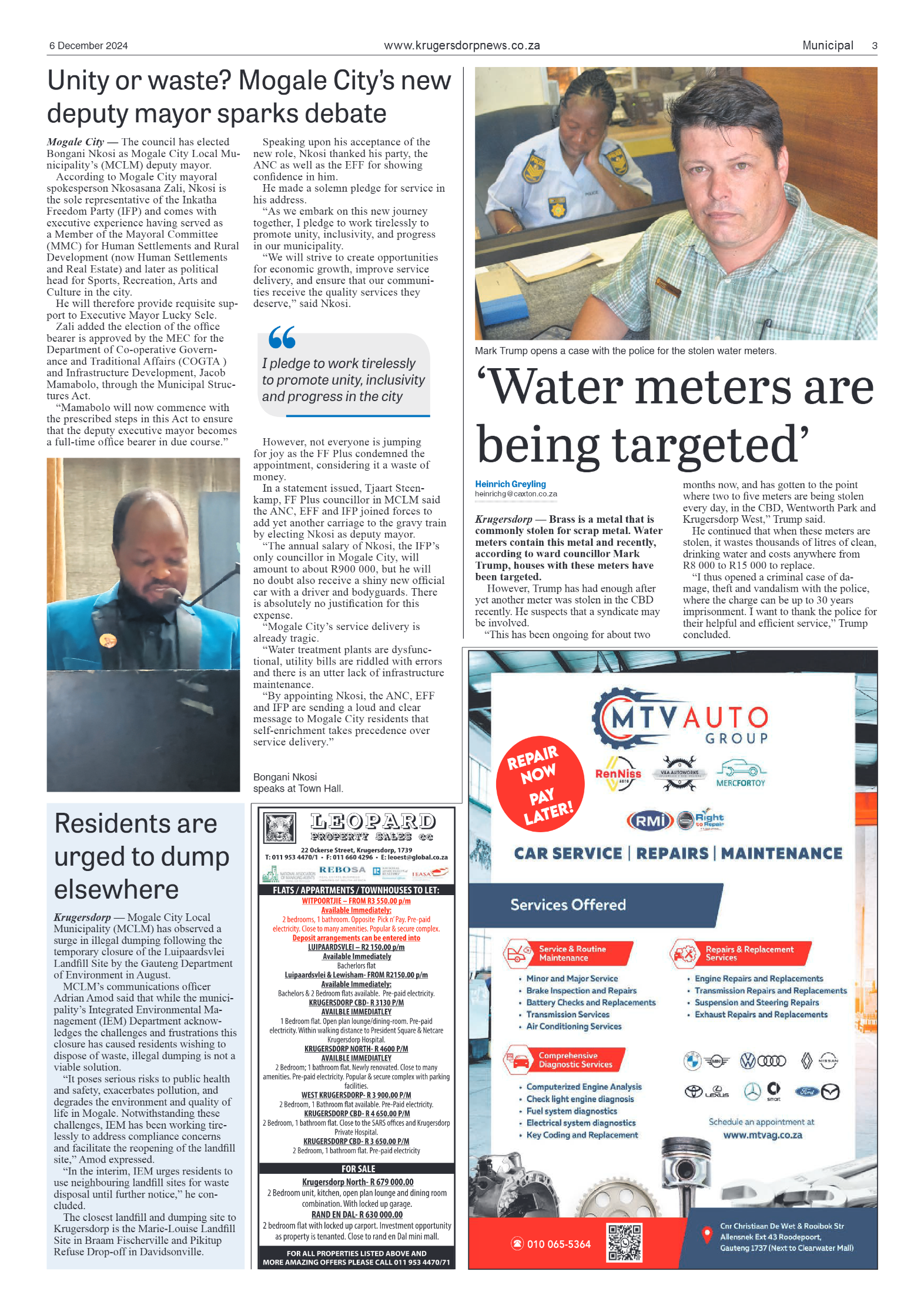 Krugersdorp News 6 December 2024 page 3