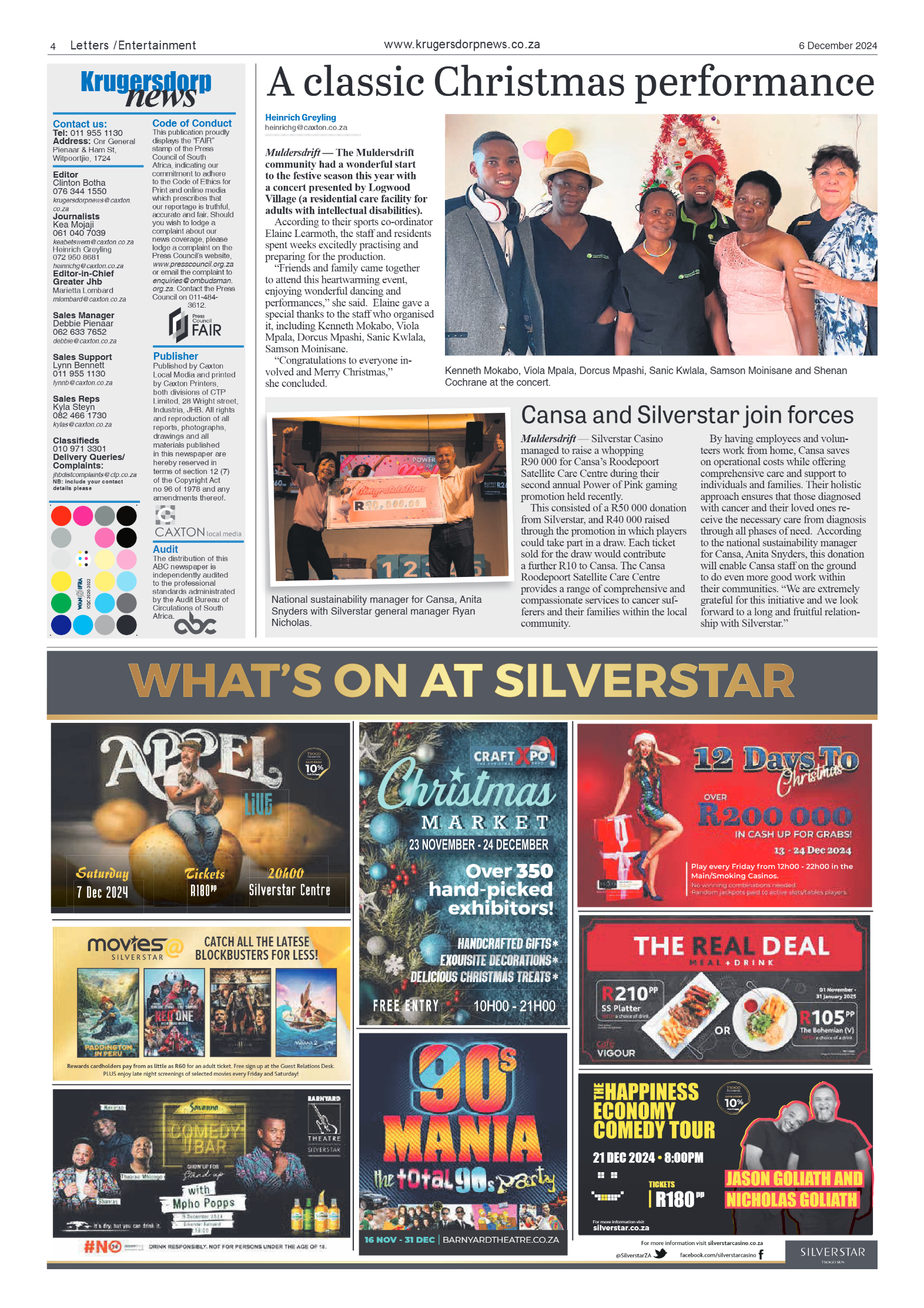 Krugersdorp News 6 December 2024 page 4