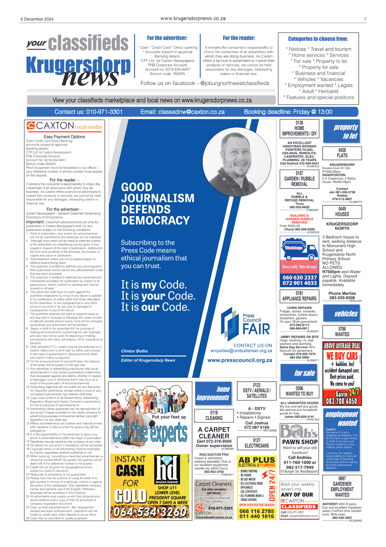 Krugersdorp News 6 December 2024 page 7