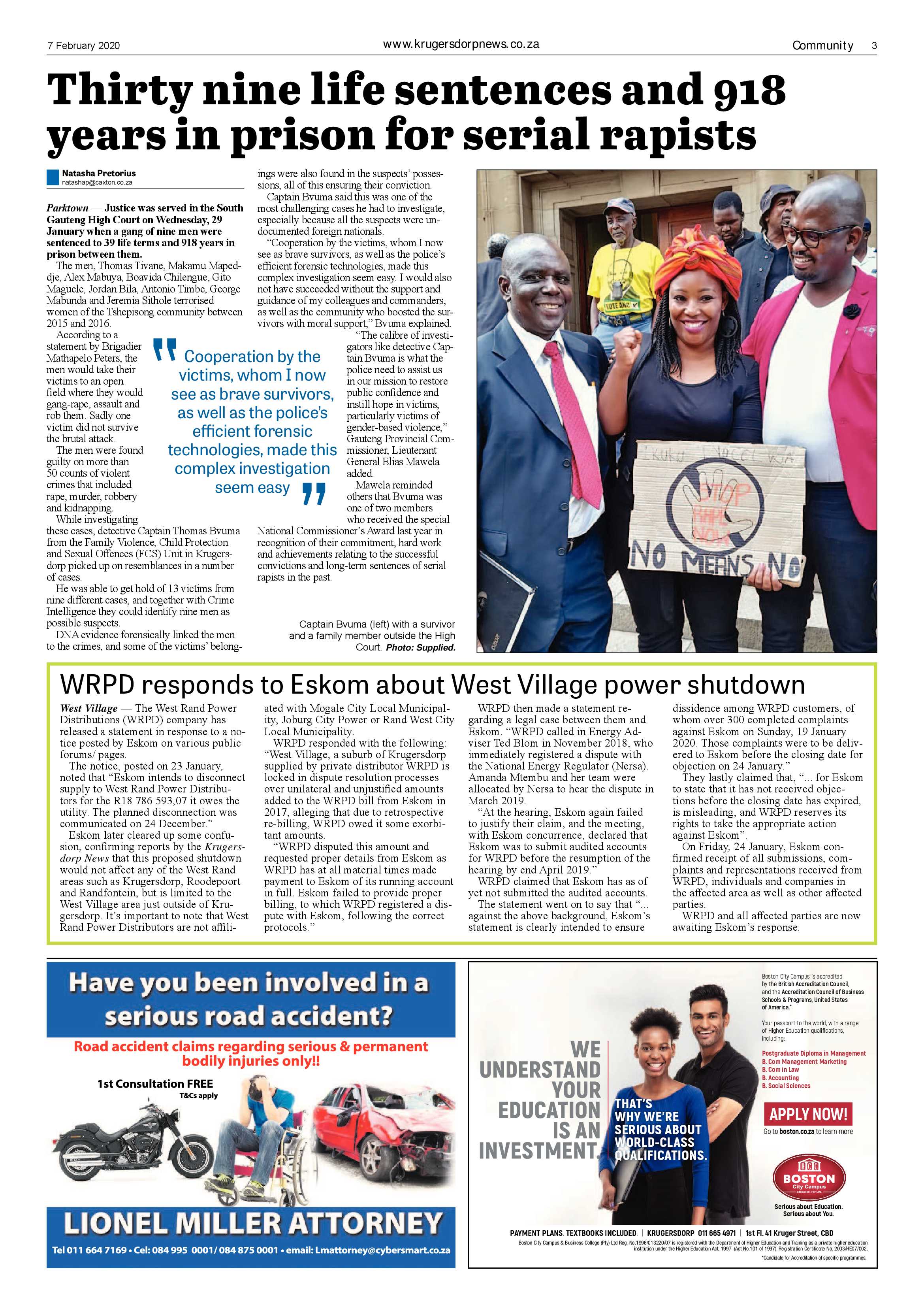 Krugersdorp News 7 February 2020 page 3