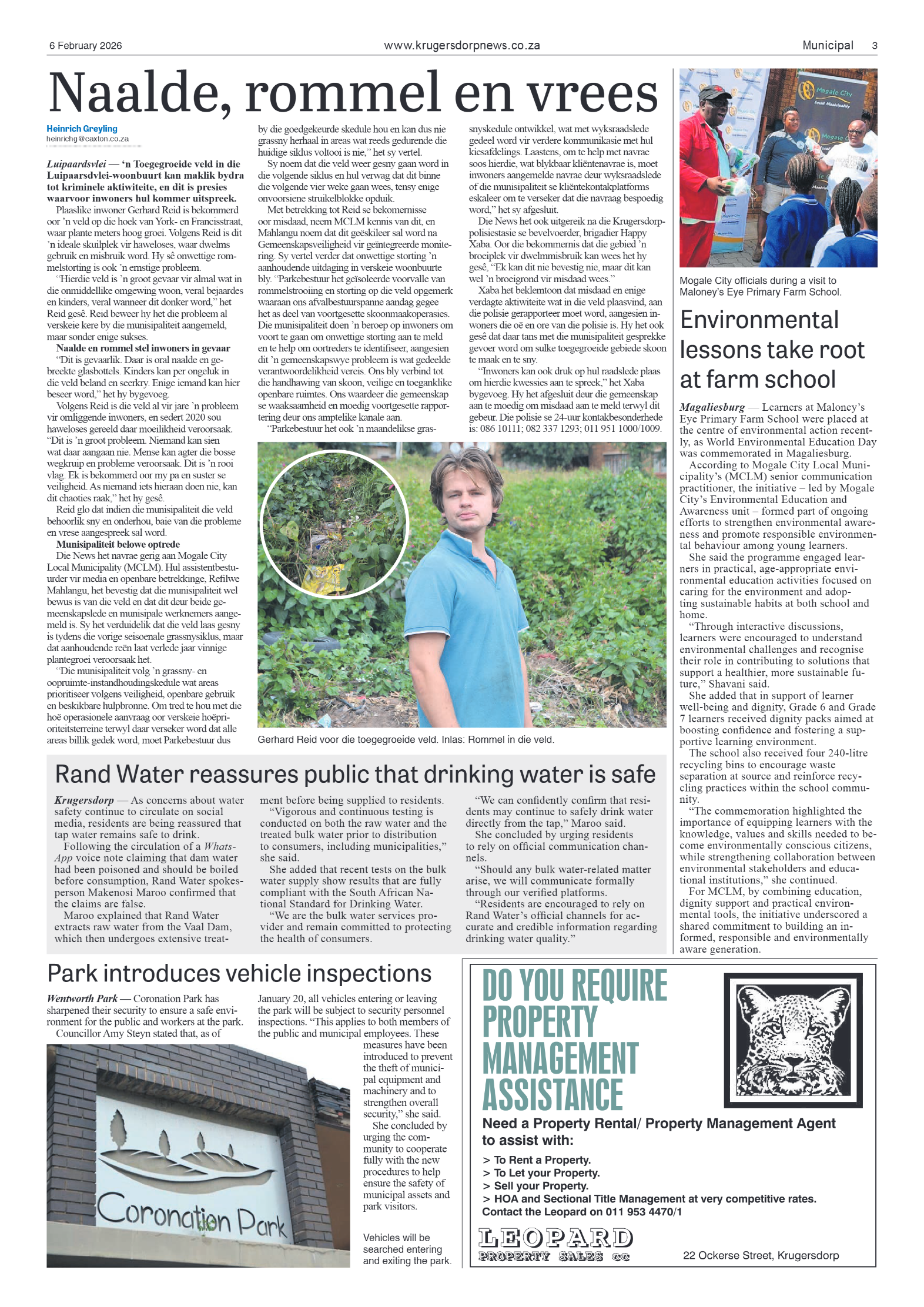 Krugersdorp News 6 February 2026 page 3