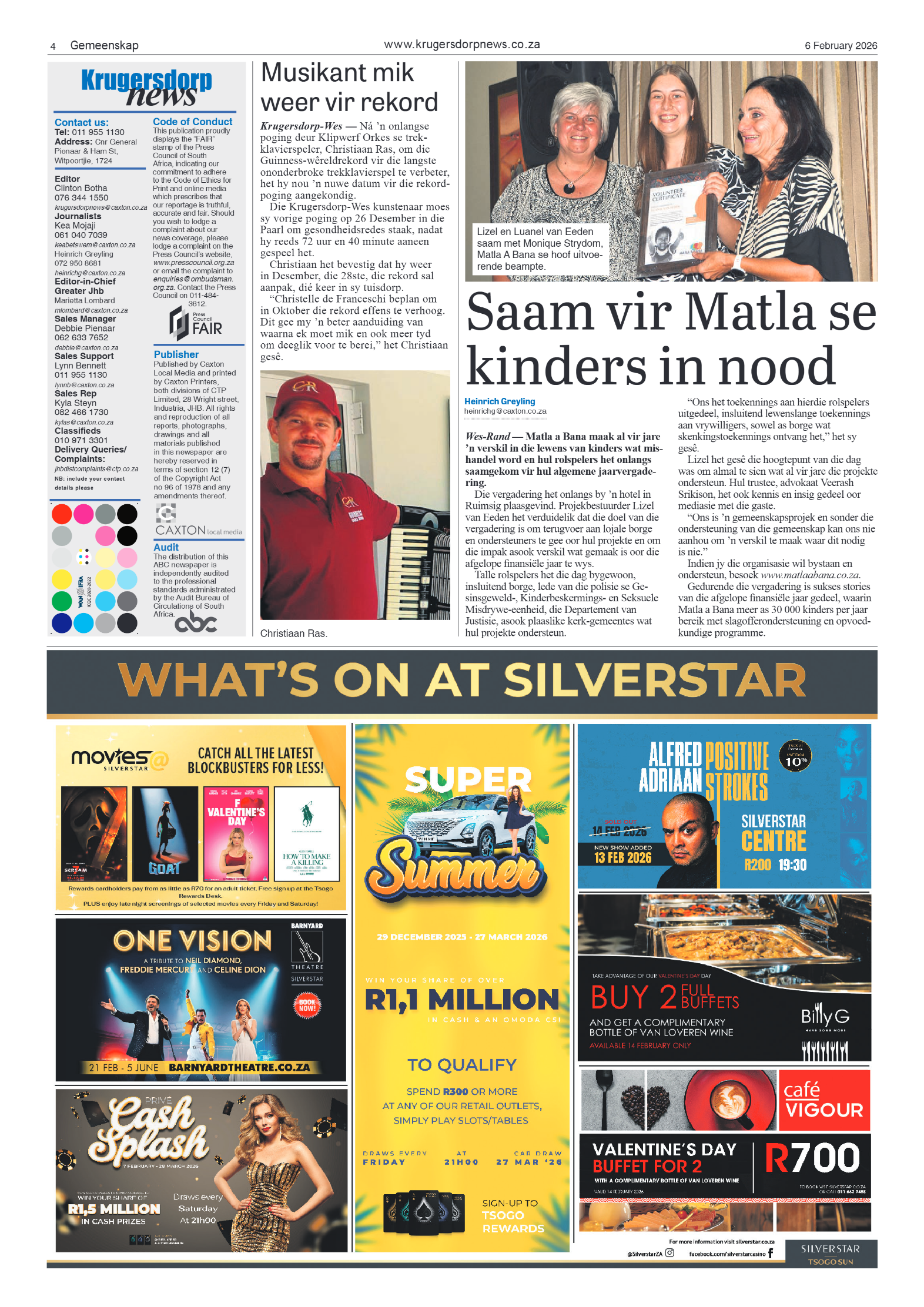 Krugersdorp News 6 February 2026 page 4
