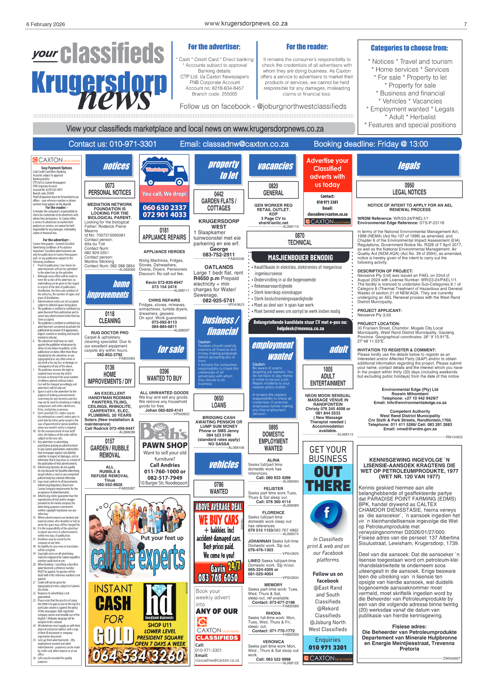 Krugersdorp News 6 February 2026 page 7