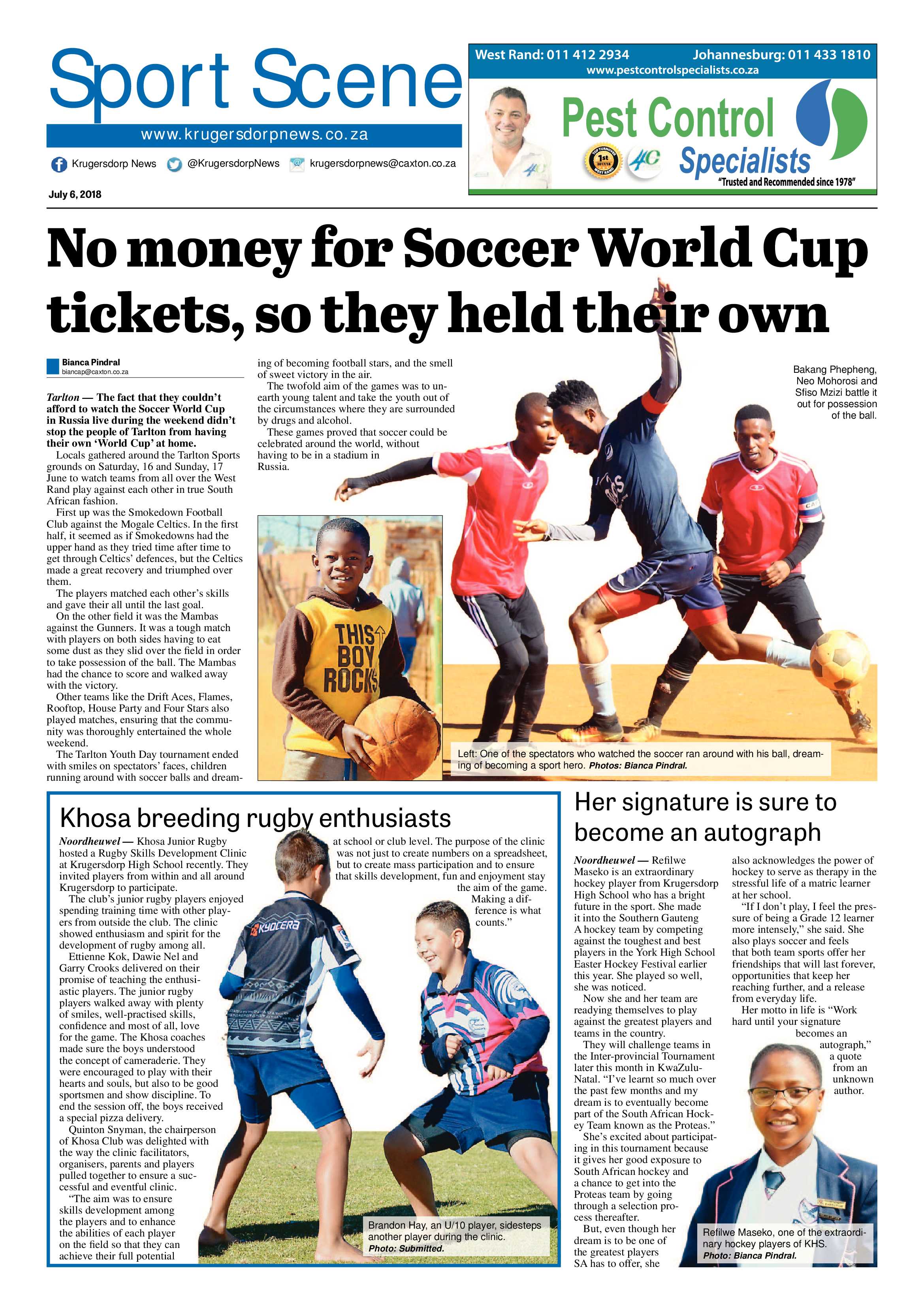Krugersdorp News 6 July 2018 page 20