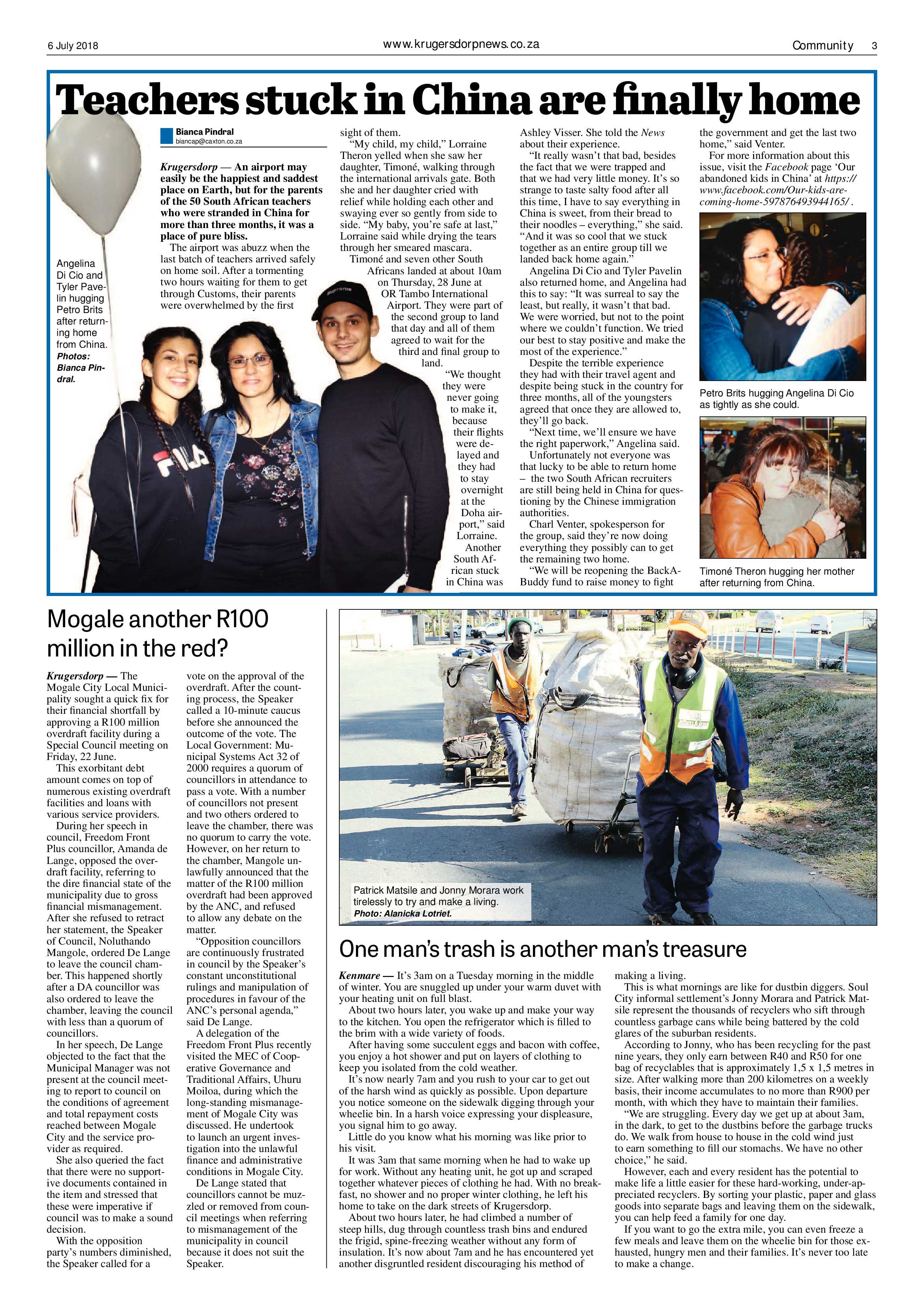 Krugersdorp News 6 July 2018 page 3