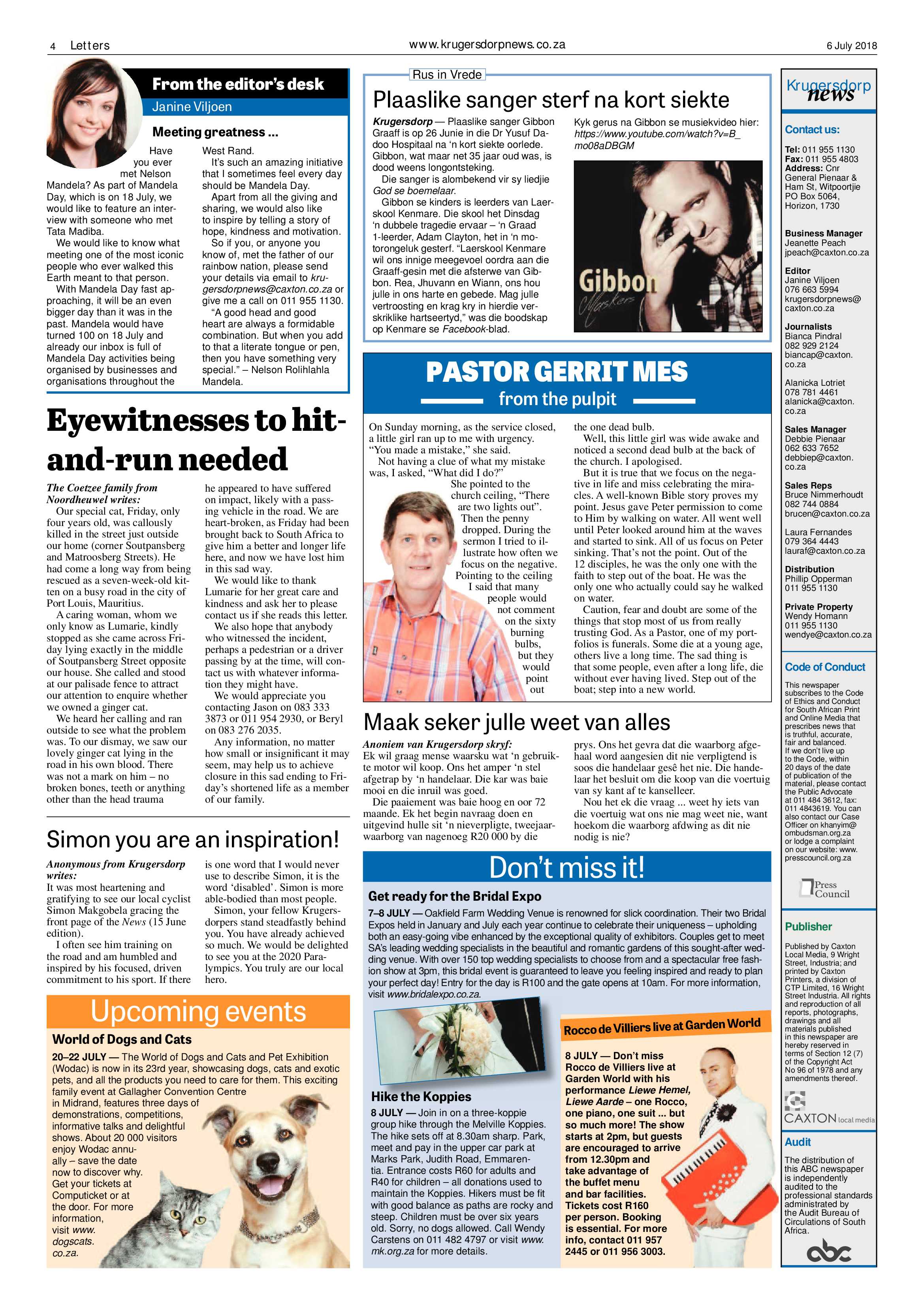 Krugersdorp News 6 July 2018 page 4