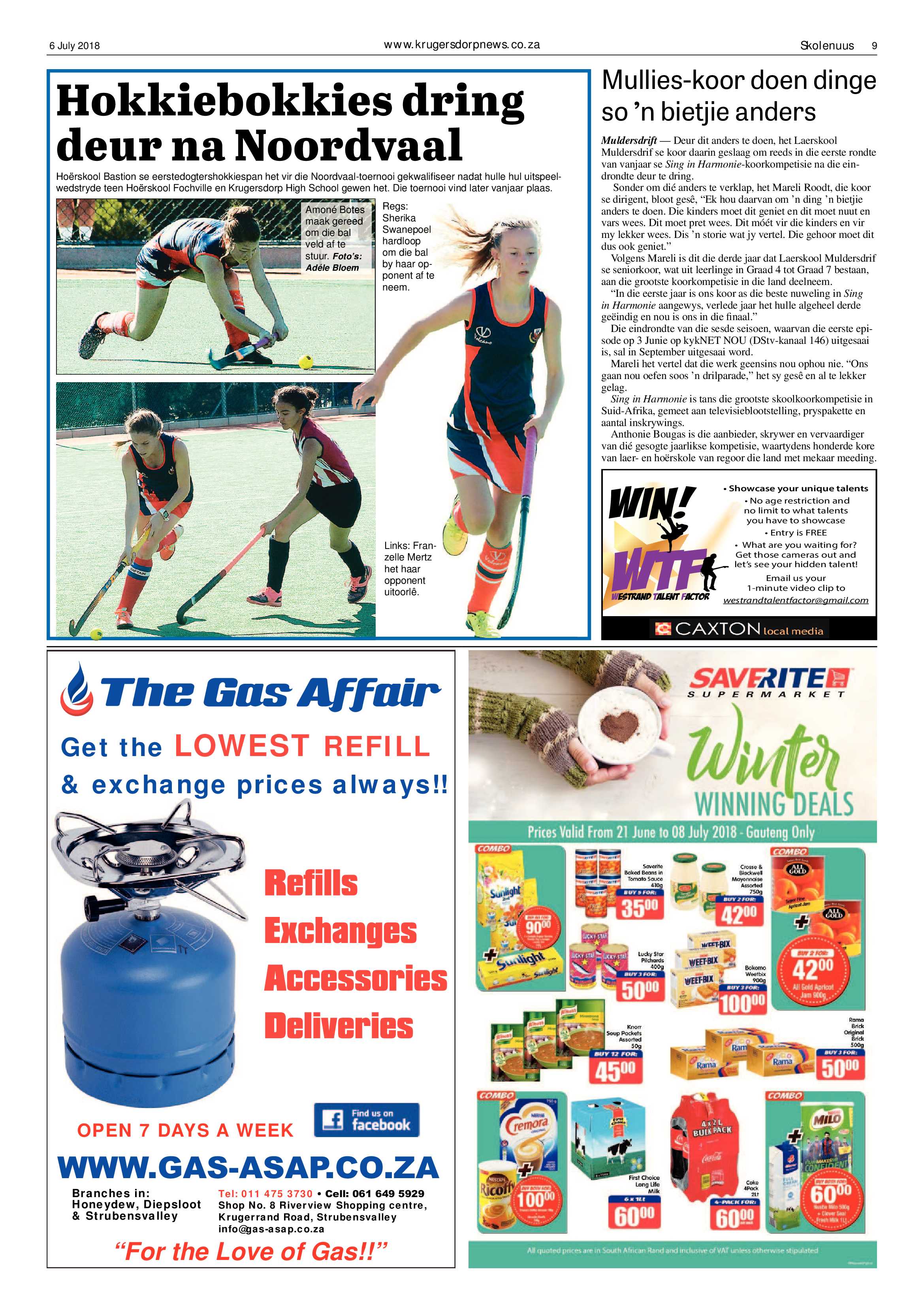 Krugersdorp News 6 July 2018 page 9
