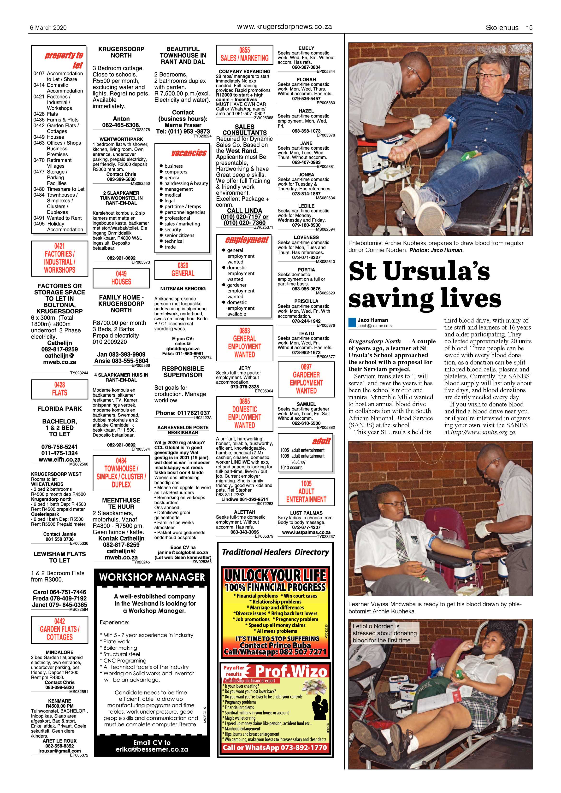 Krugersdorp News 6 March 2020 page 15