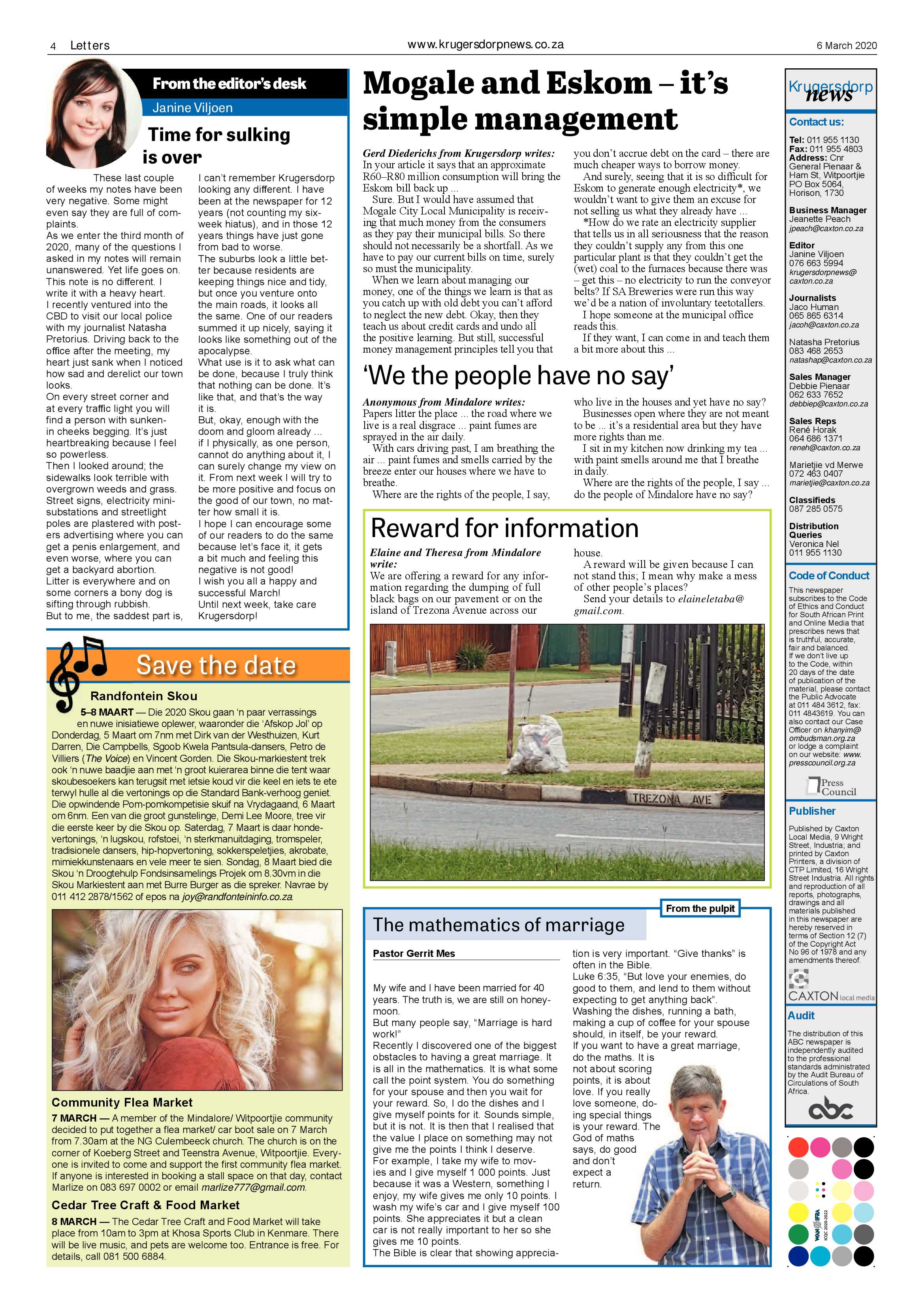 Krugersdorp News 6 March 2020 page 4