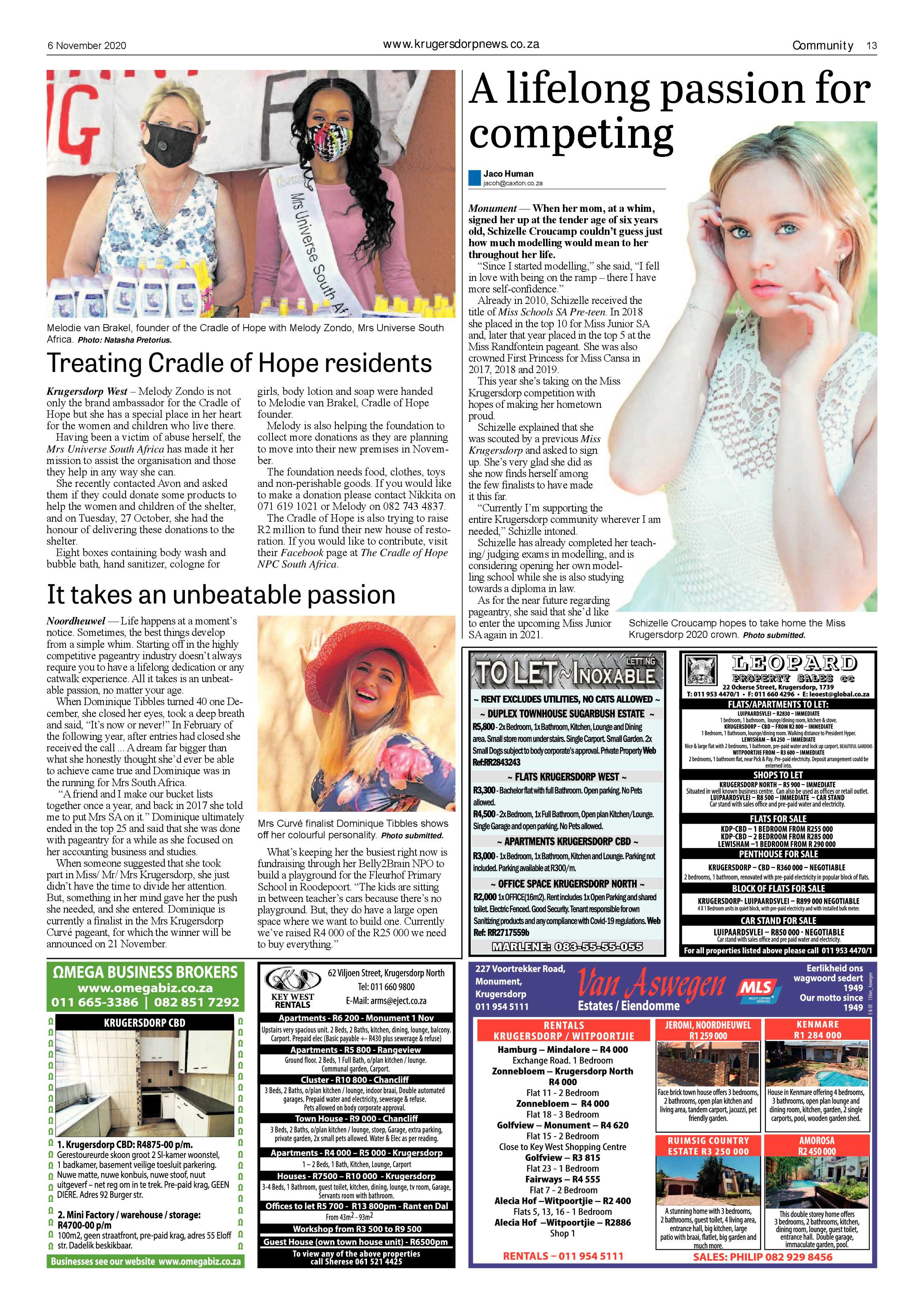 Krugersdorp News 6 November 2020 page 13