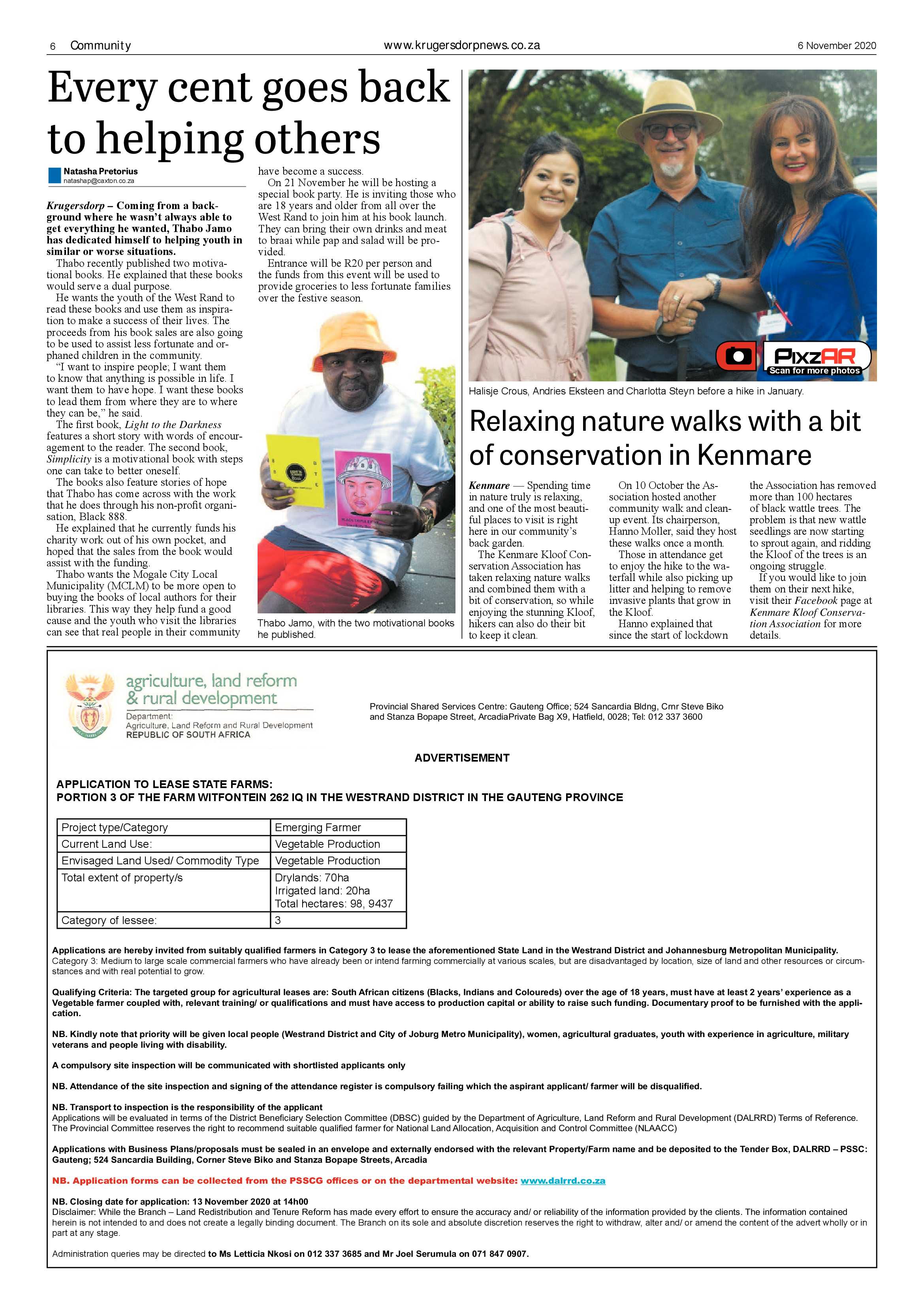 Krugersdorp News 6 November 2020 page 6