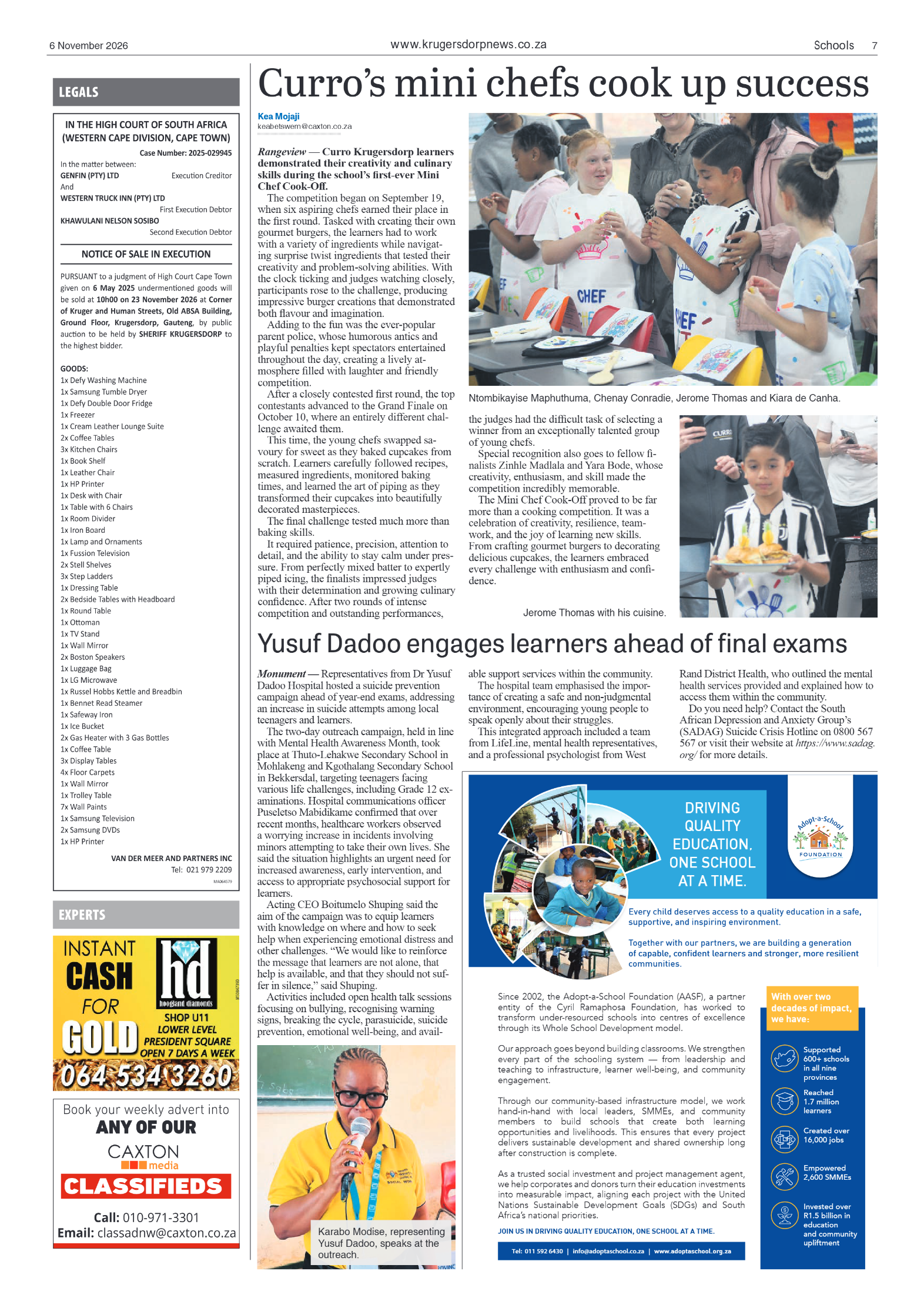 Krugersdorp News 6 November 2026 page 7