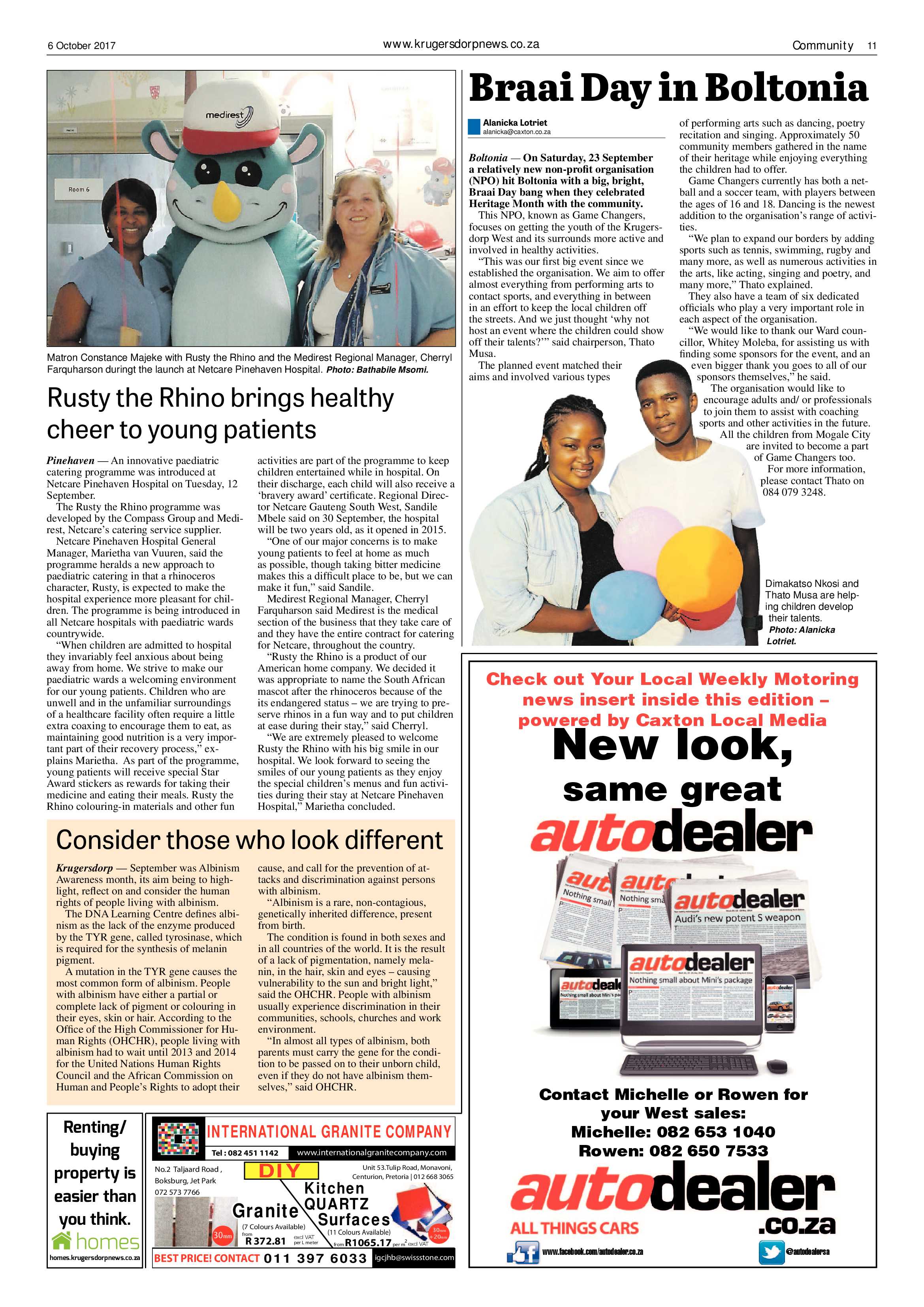 Krugersdorp News 6 October 2017 page 11